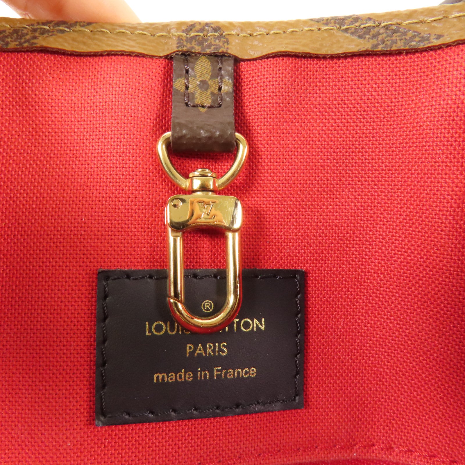 LOUIS VUITTON LV GHW On The Go MM 2 Way Bag M45321 Monogram Giant Brown