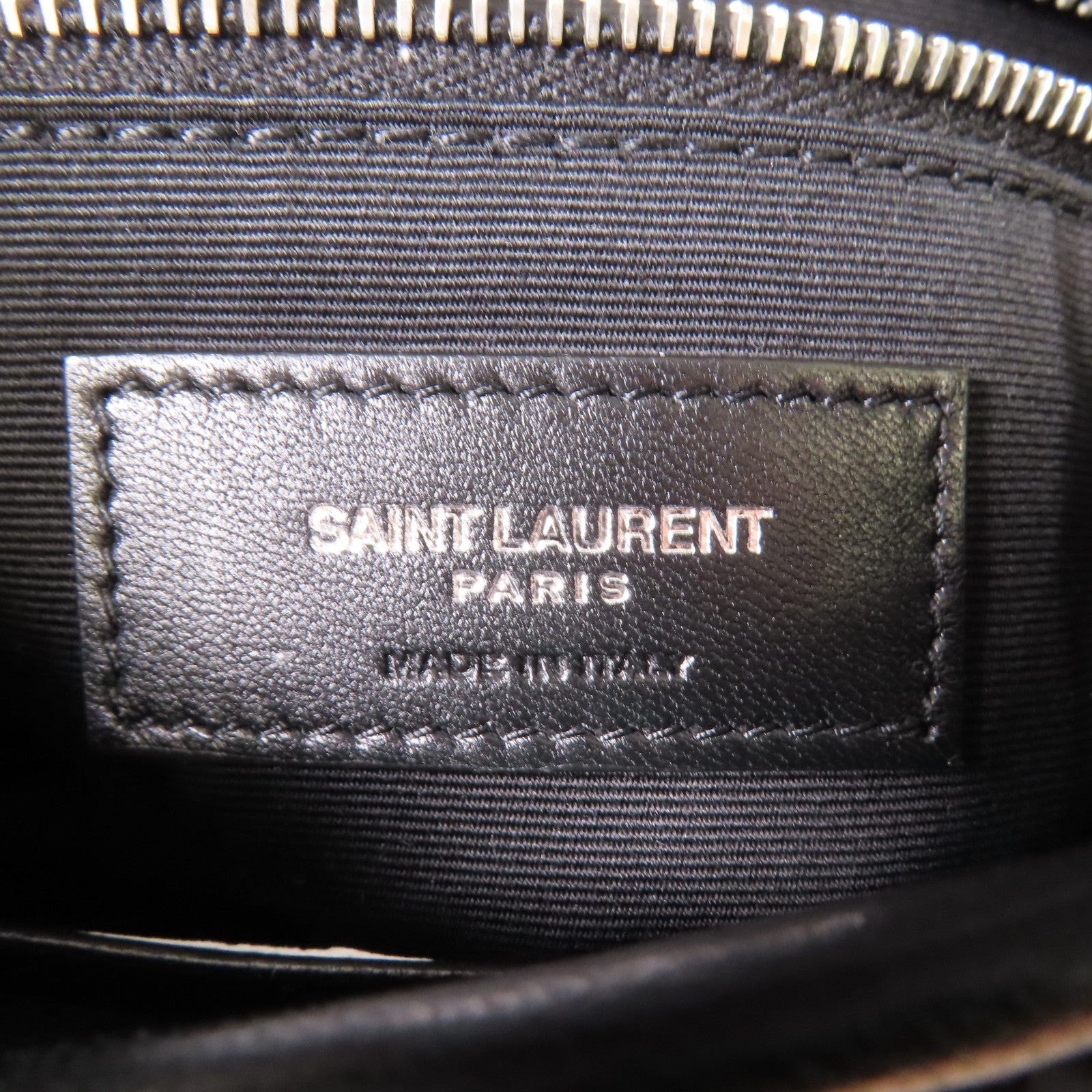 SAINT LAURENT 羊皮皮革Chain Shoulder銀扣鏈帶肩背袋