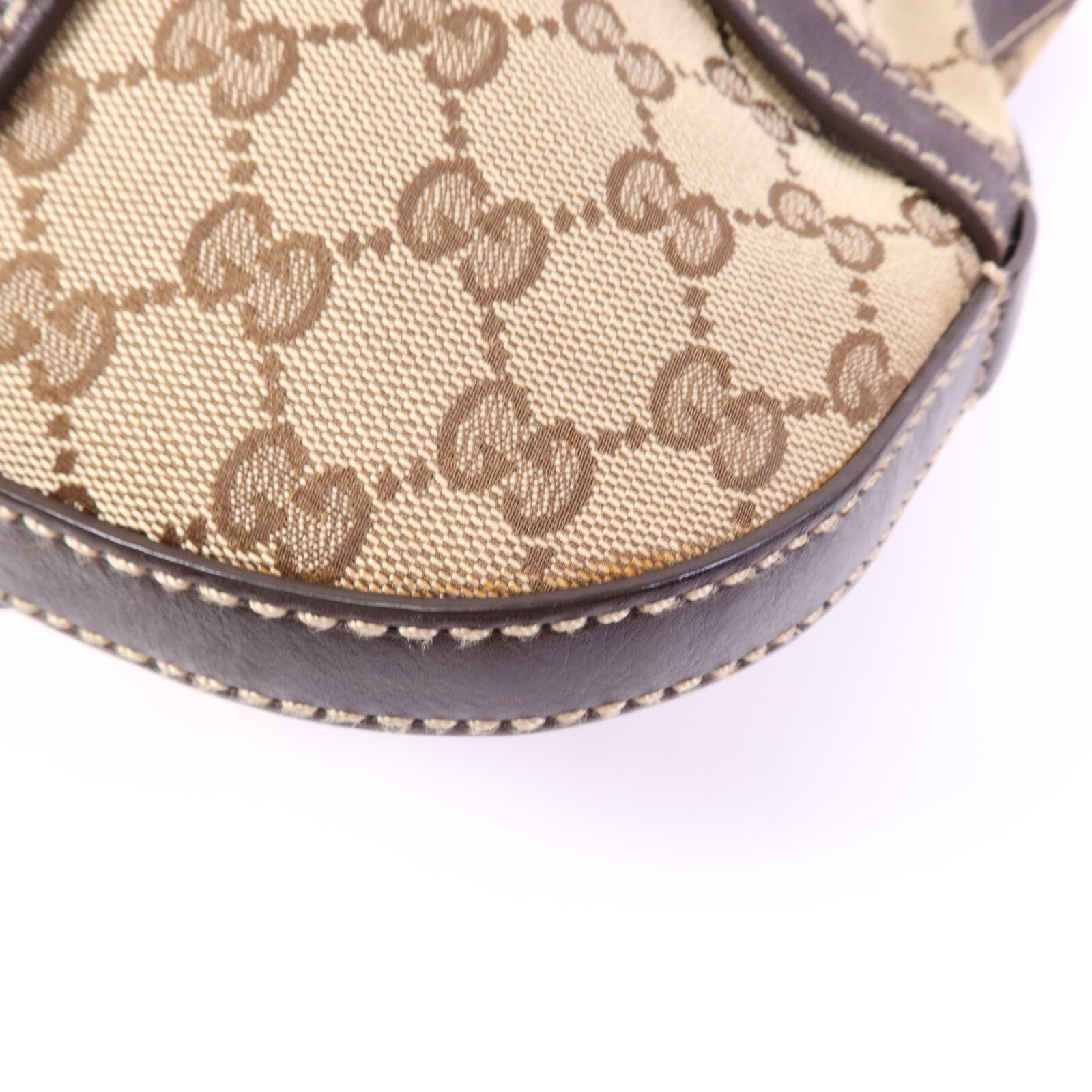 GUCCI 帆布Shoulder Bag金扣肩背袋