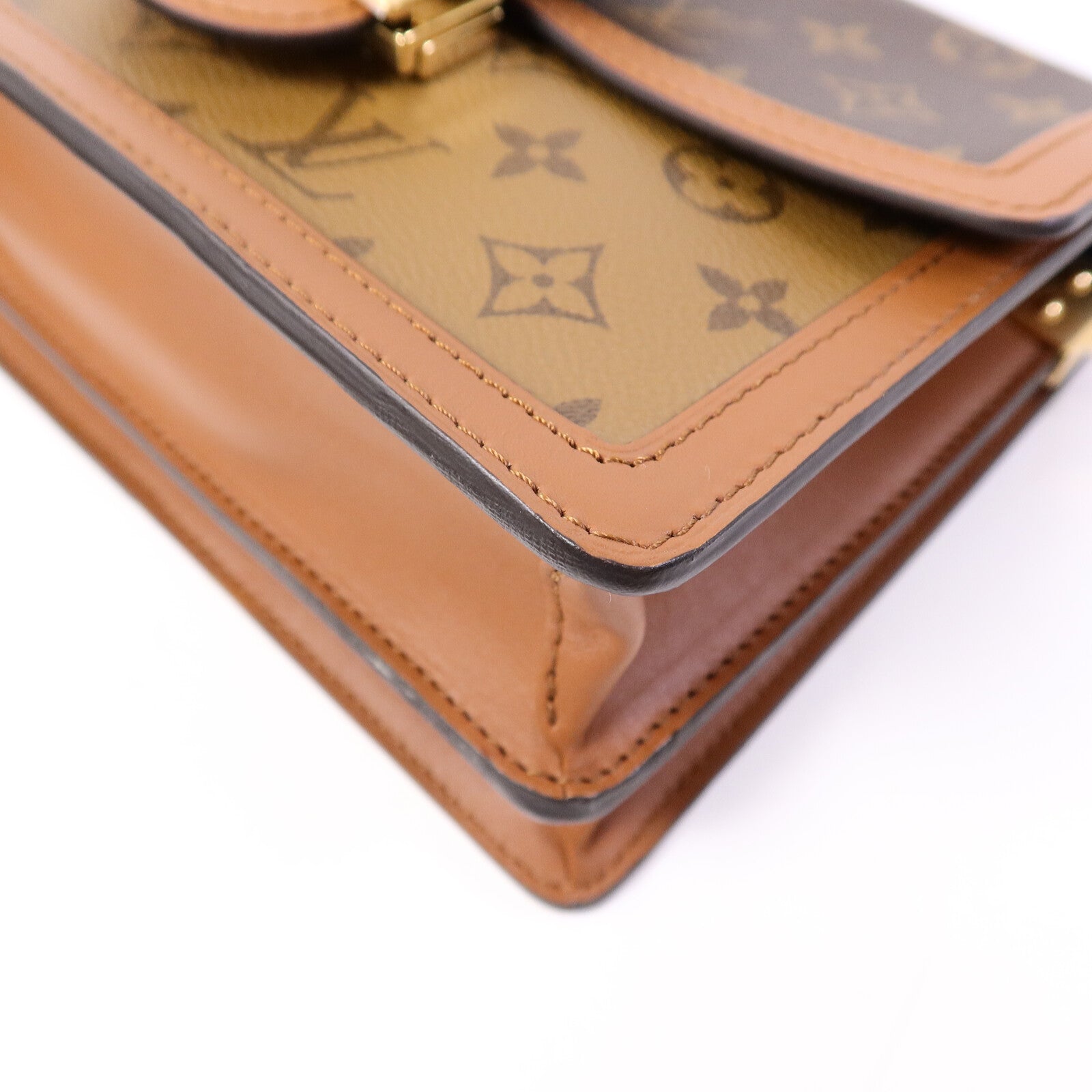 LOUIS VUITTON Monogram/Monogram Reverse Dauphine MM手挽肩背兩用袋
