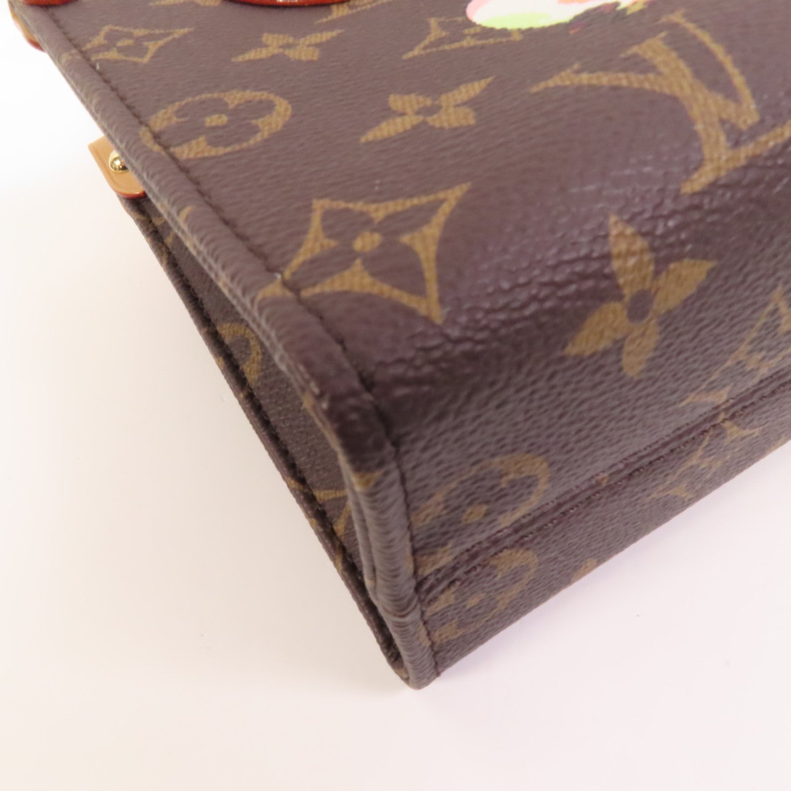 LOUIS VUITTON Monogram LV x TM On The Go BB金扣手挽肩背兩用袋