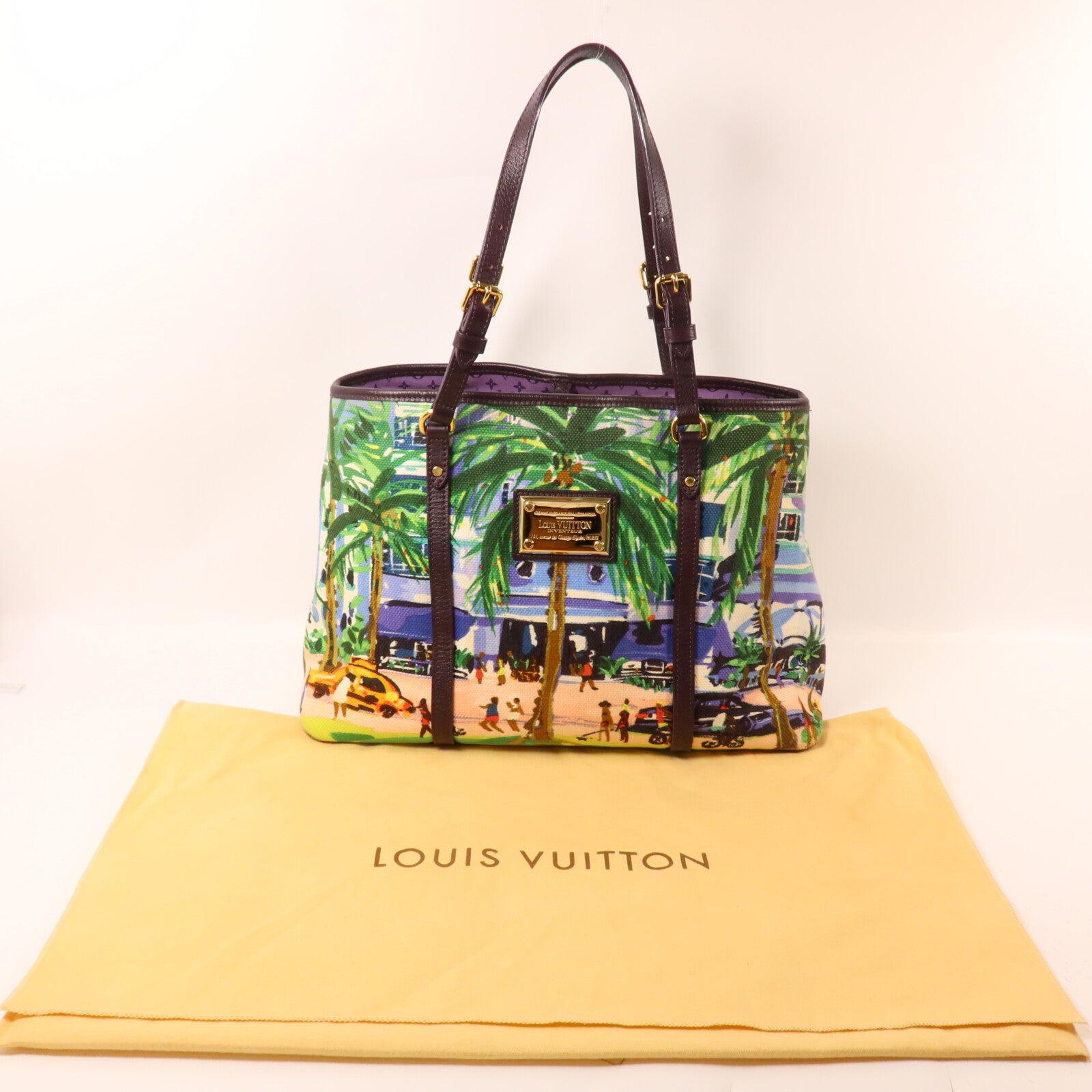 LOUIS VUITTON 帆布Ailleurs Cabas PM肩背袋