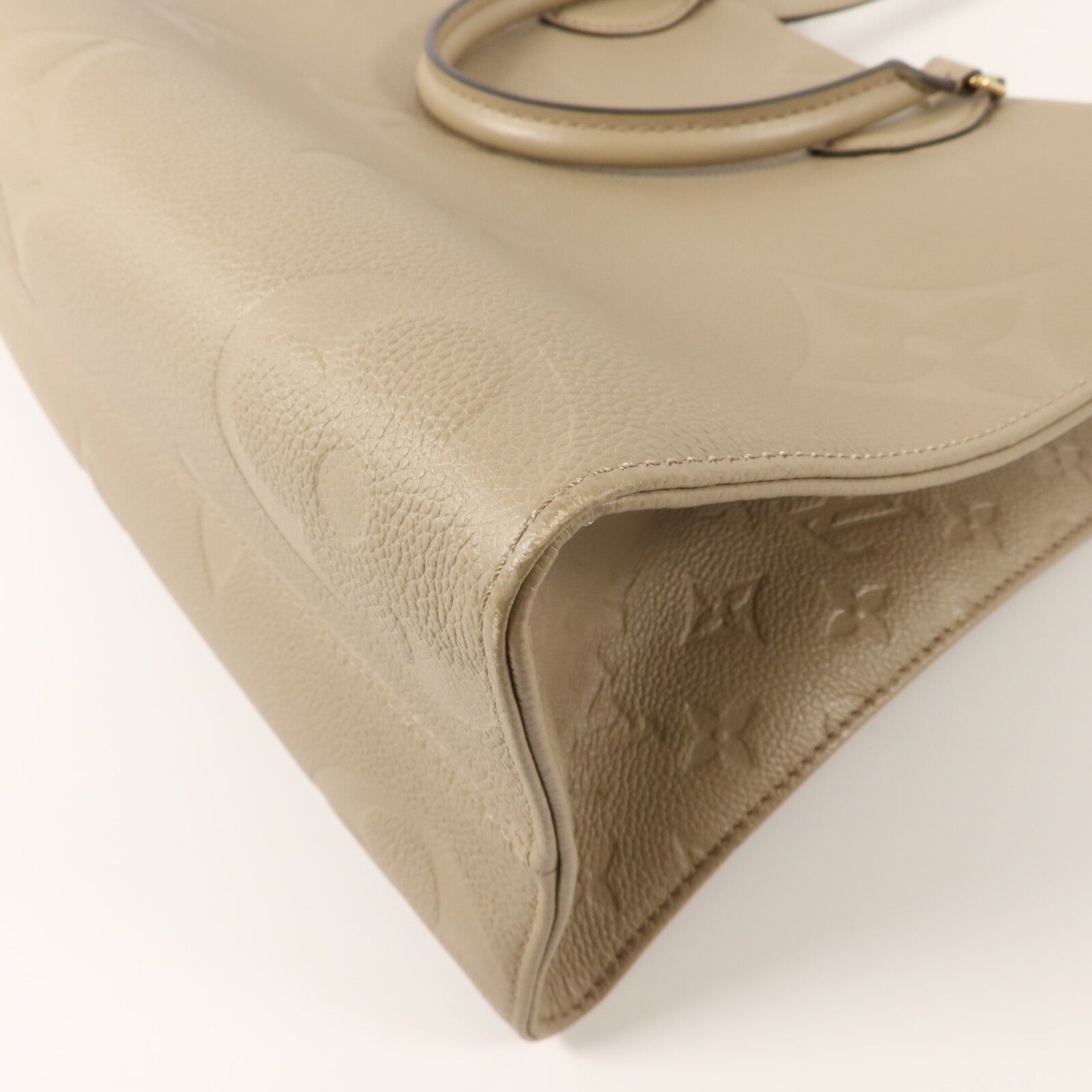 LOUIS VUITTON Monogram Empreinte On The Go MM金扣手挽肩背兩用袋