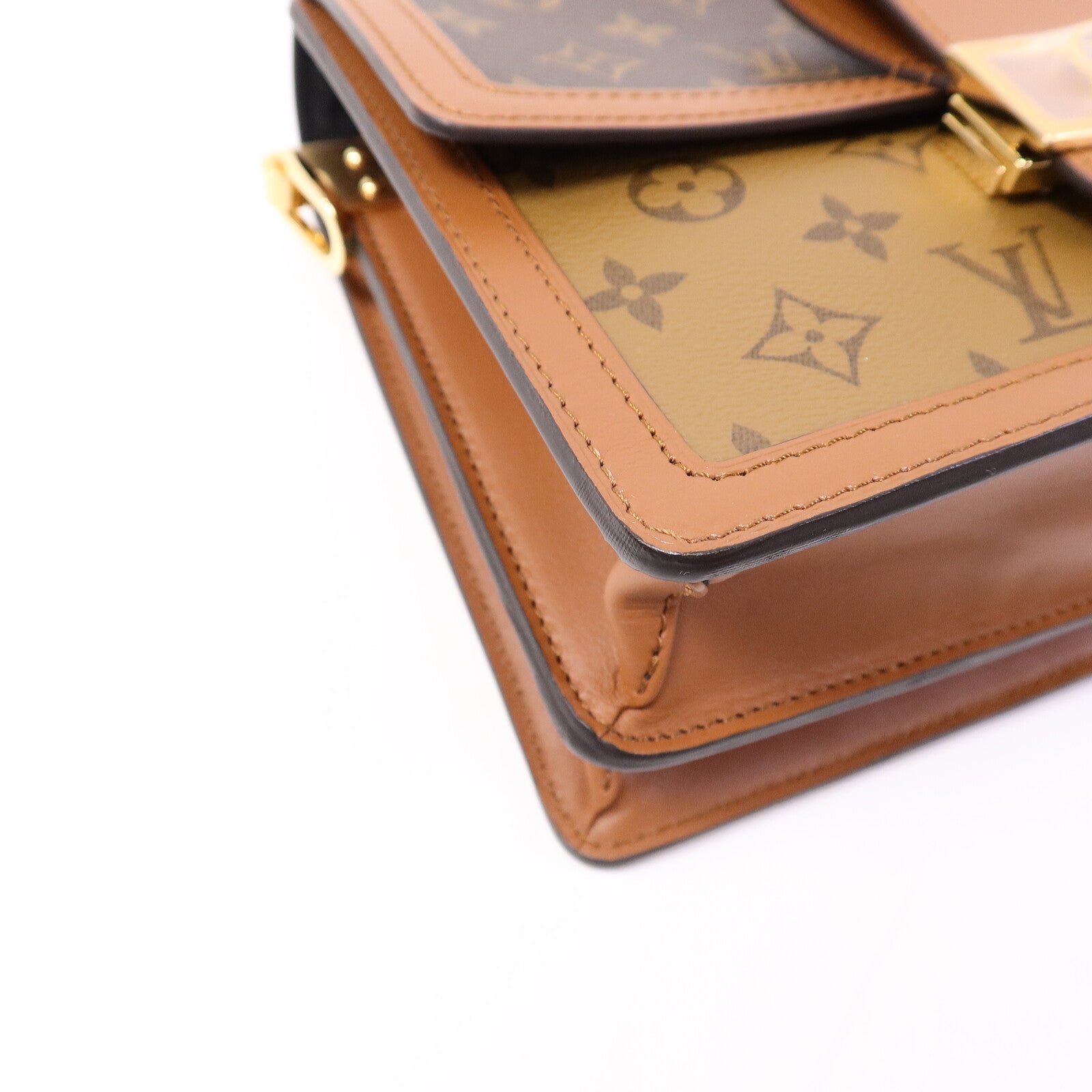 LOUIS VUITTON Monogram/Monogram Reverse Dauphine MM手挽肩背兩用袋