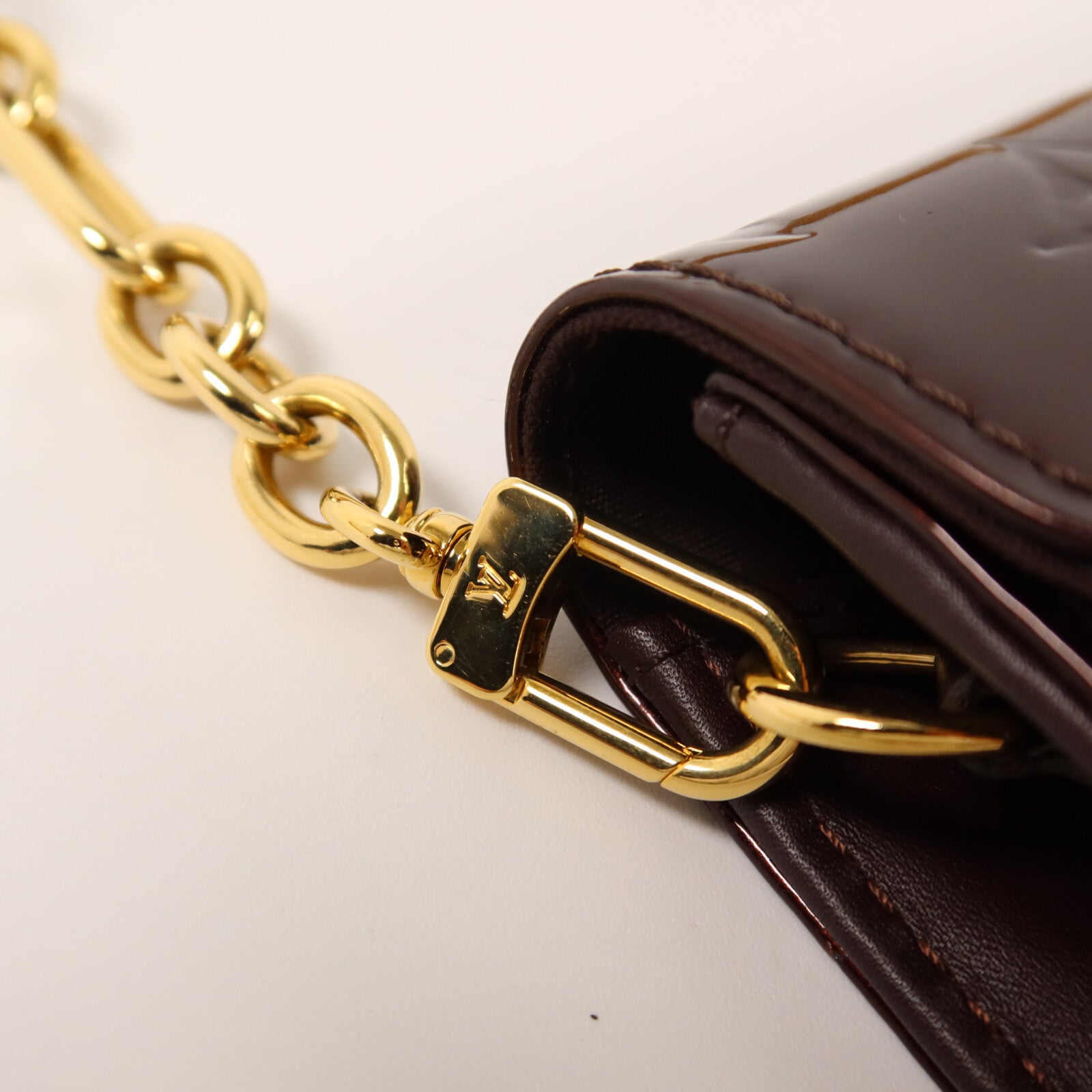 LOUIS VUITTON Monogram Vernis Sunset Boulvevard鏈帶肩背袋