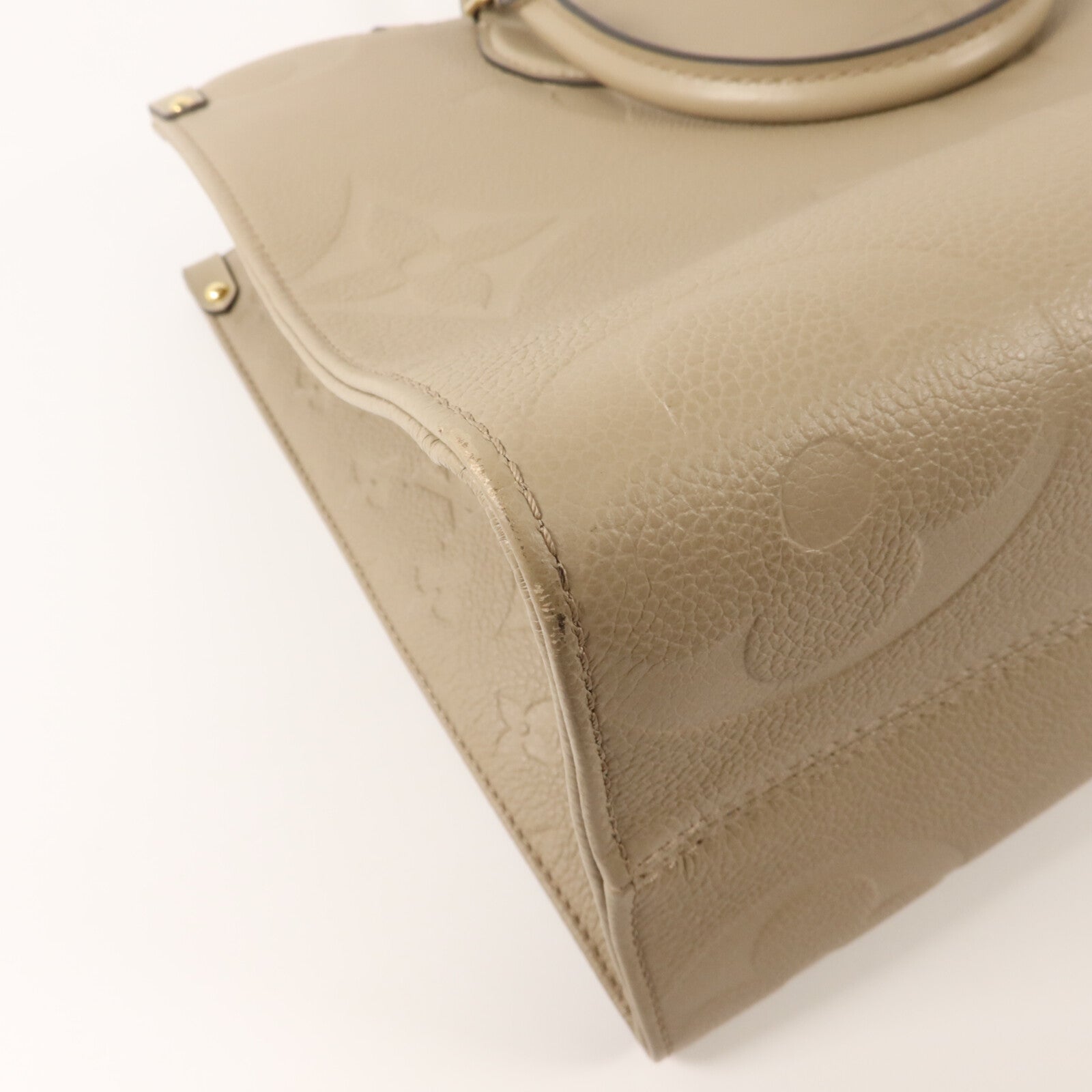 LOUIS VUITTON Monogram Empreinte On The Go MM金扣手挽肩背兩用袋