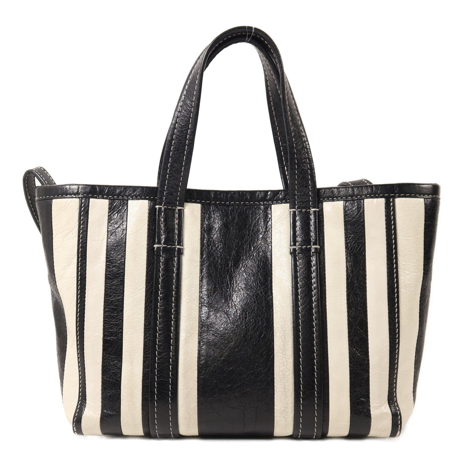 BALENCIAGA 羊皮皮革Barbes Small Shopper手挽肩背兩用袋