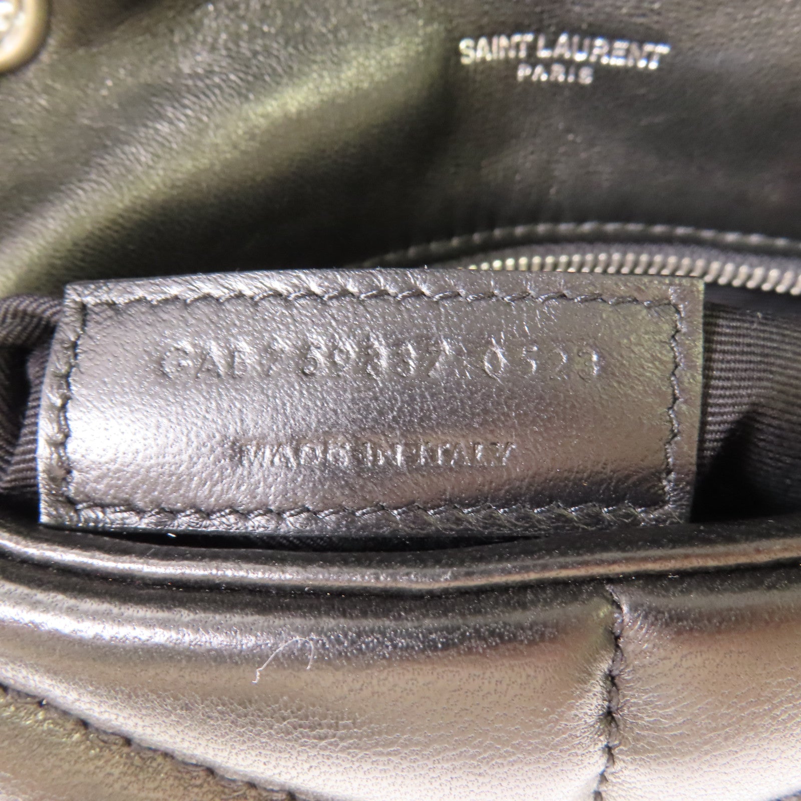 SAINT LAURENT 羊皮皮革Chain Shoulder銀扣鏈帶肩背袋