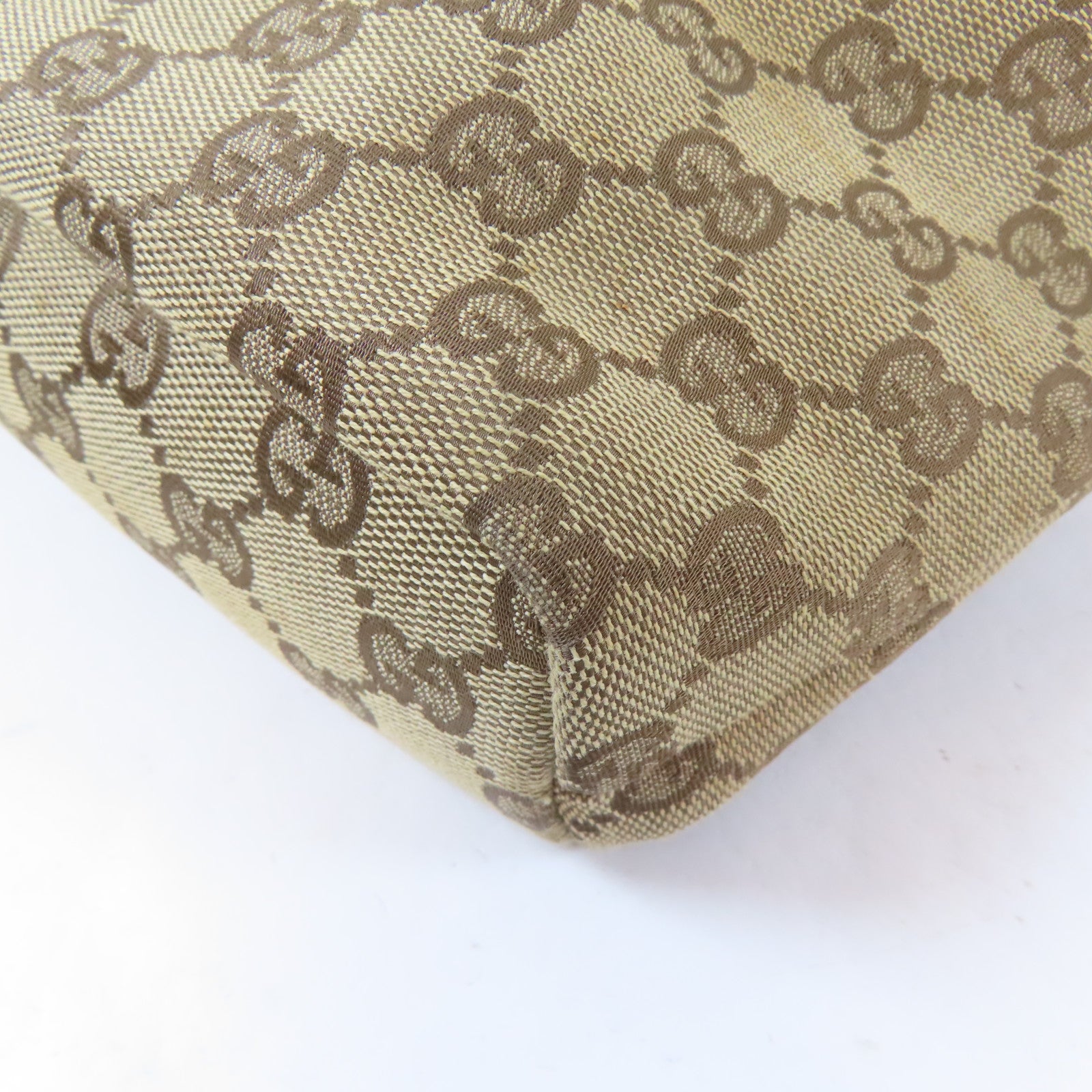 GUCCI 帆布GG Supreme BackPack銀扣背包啡色