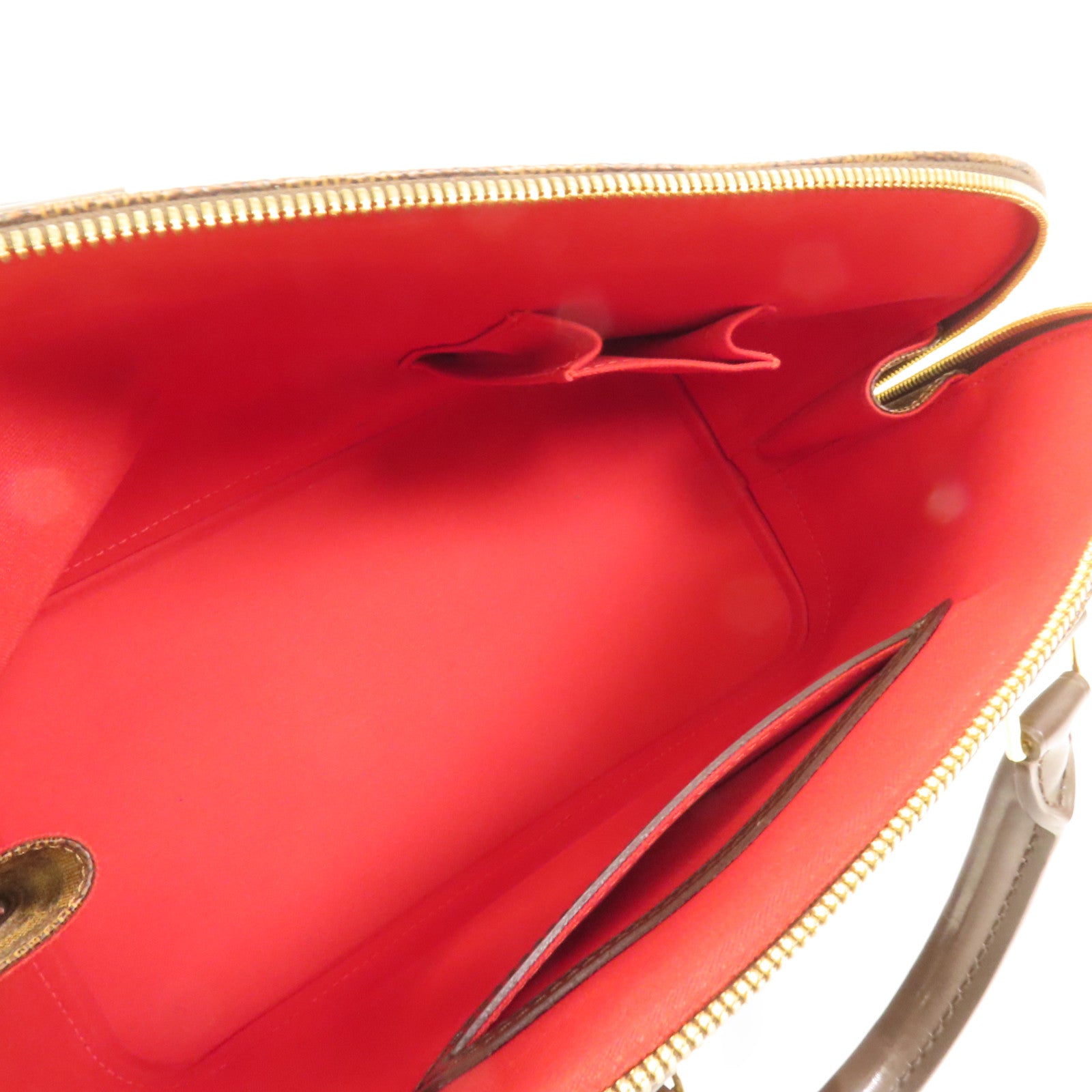 LOUIS VUITTON Damier Alma金扣手挽袋