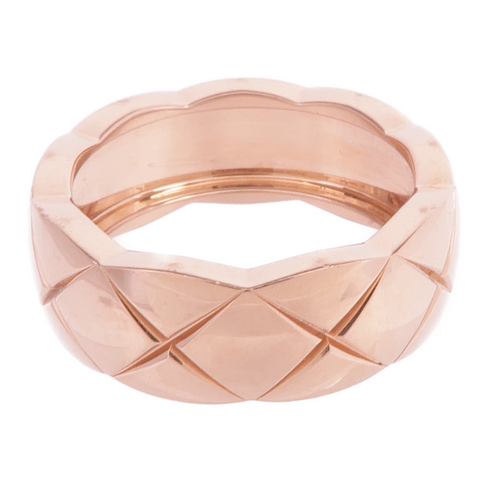 CHANEL 18K玫瑰金Coco Crush Ring戒指Chanel#48/US#4.5