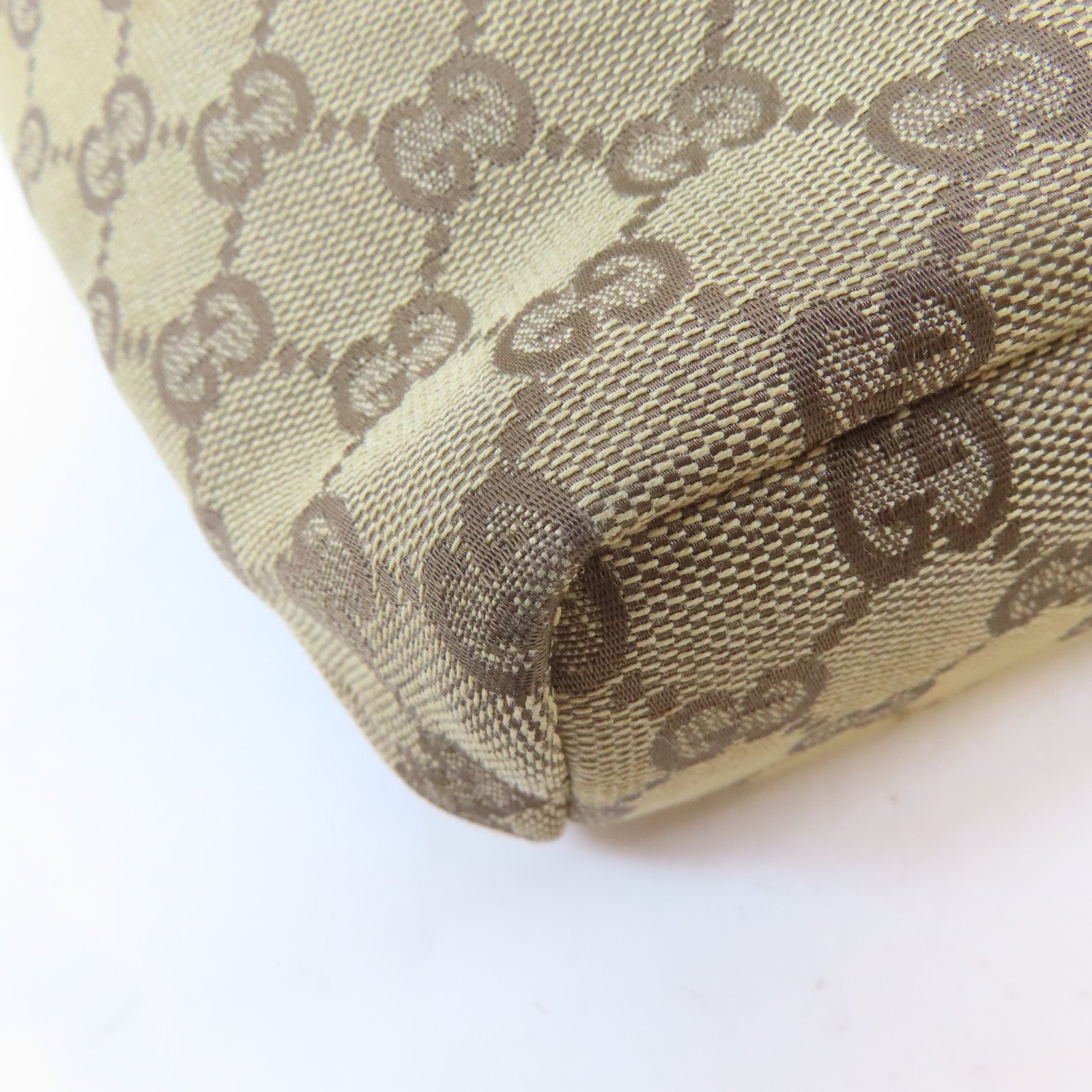 GUCCI 帆布GG Supreme BackPack銀扣背包啡色