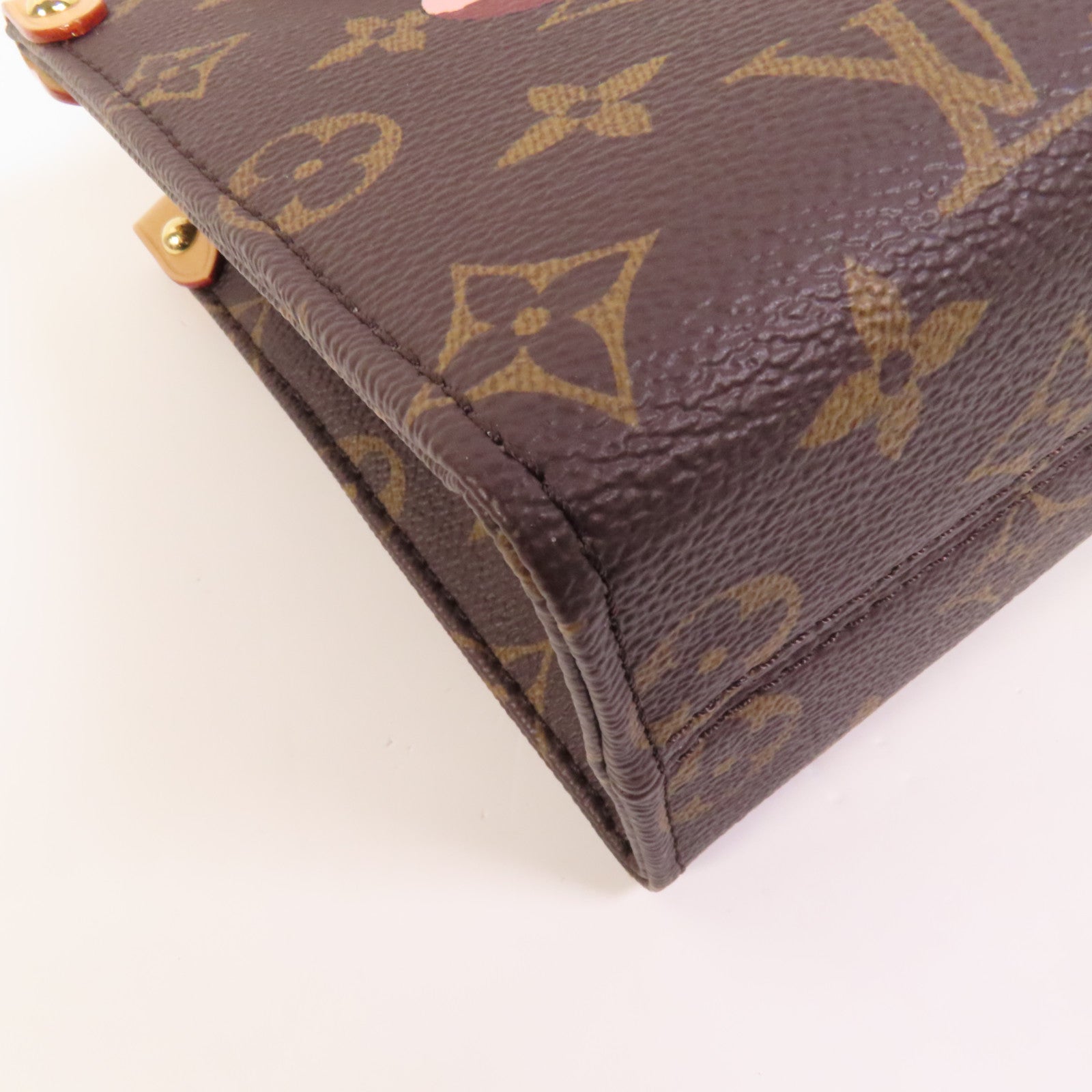 LOUIS VUITTON Monogram LV x TM On The Go BB金扣手挽肩背兩用袋