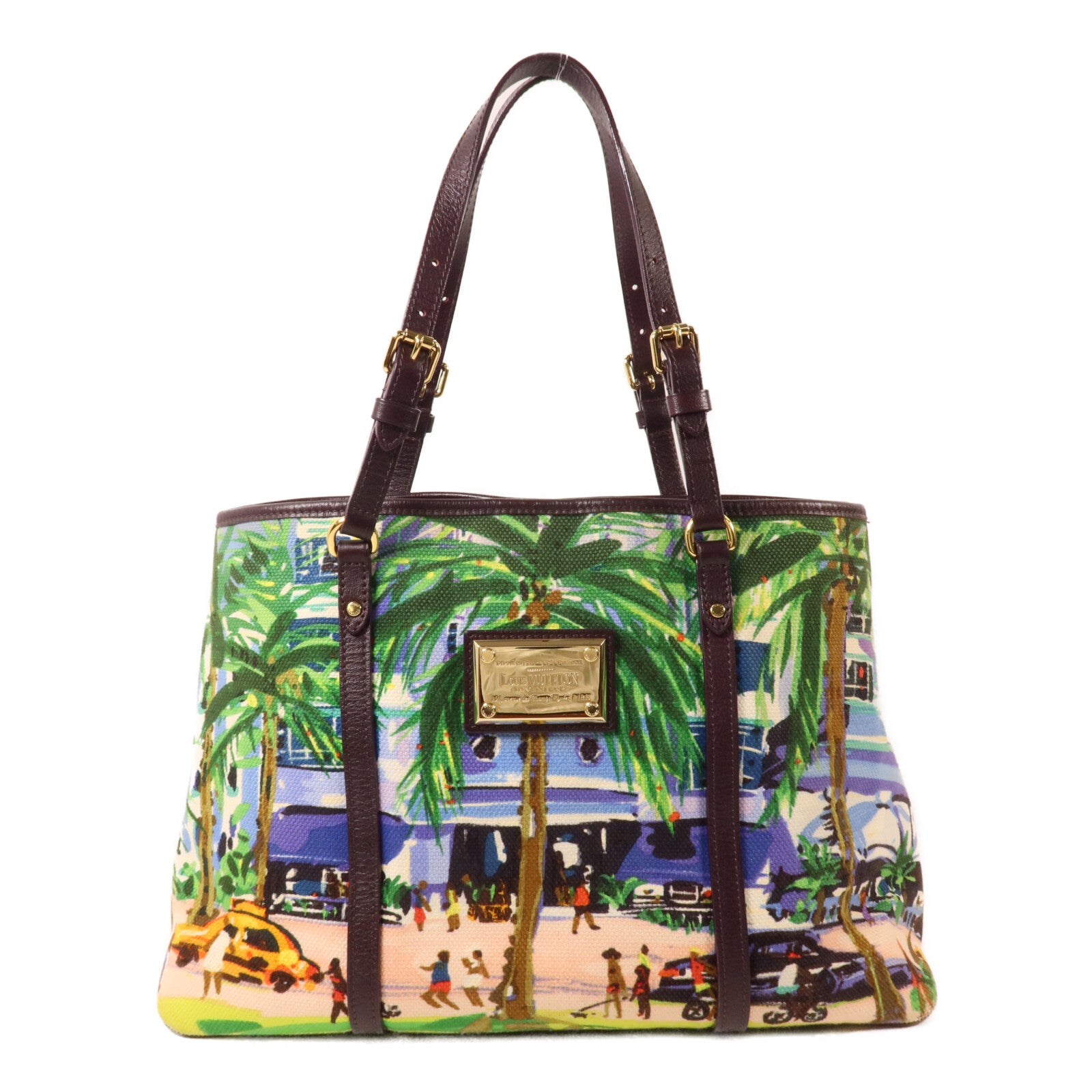 LOUIS VUITTON 帆布Ailleurs Cabas PM肩背袋