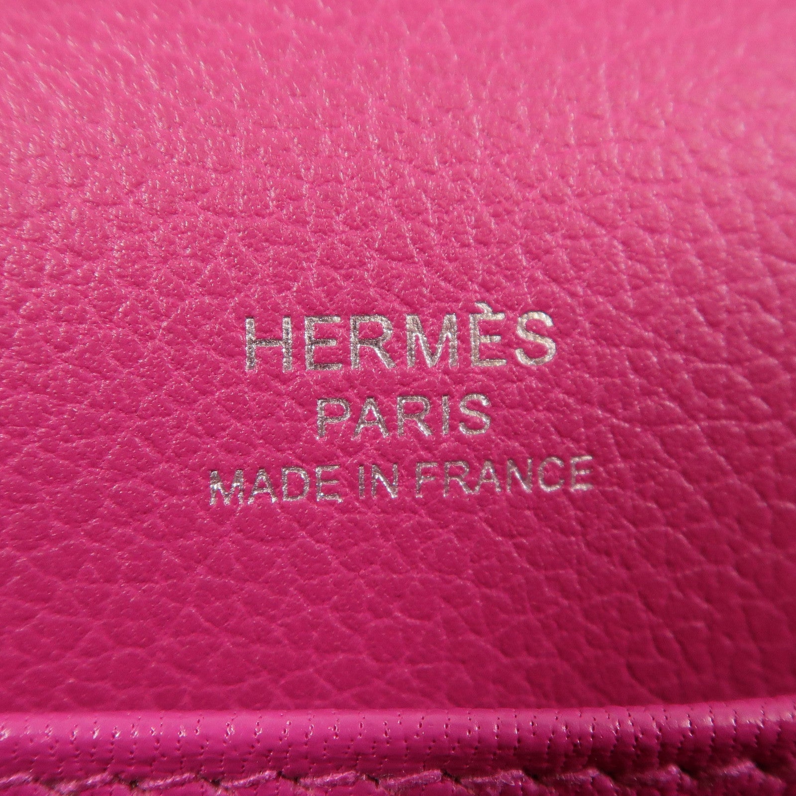 HERMES Evercolor皮革Mini Roulis銀扣肩背袋Anemone