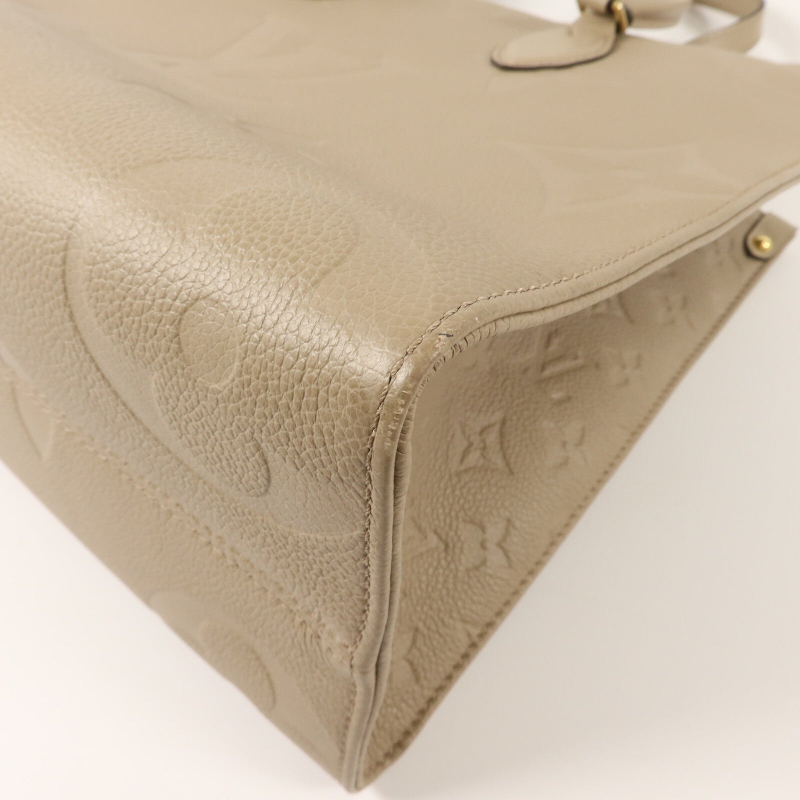LOUIS VUITTON Monogram Empreinte On The Go MM金扣手挽肩背兩用袋