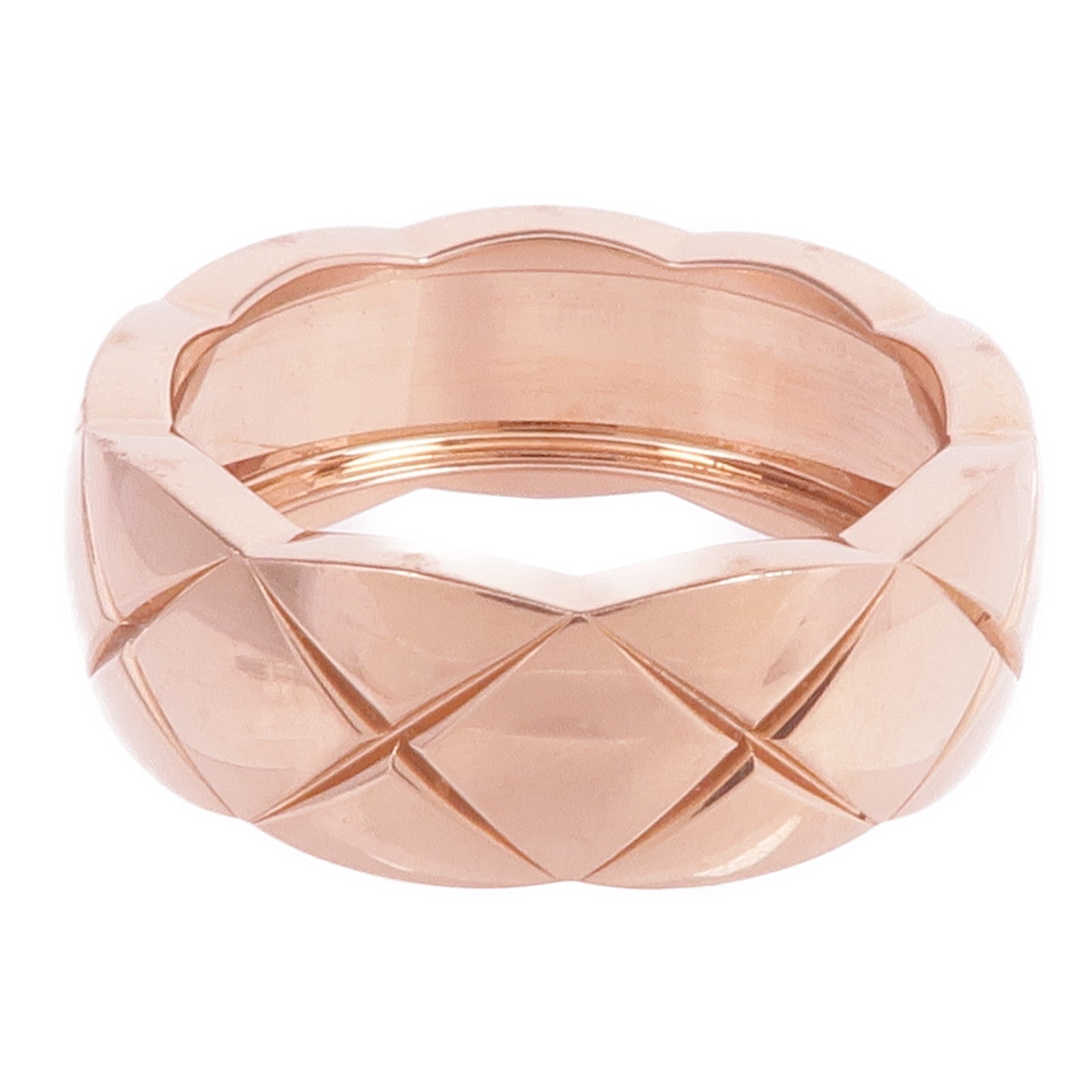 CHANEL 18K玫瑰金Coco Crush Ring戒指Chanel#48/US#4.5