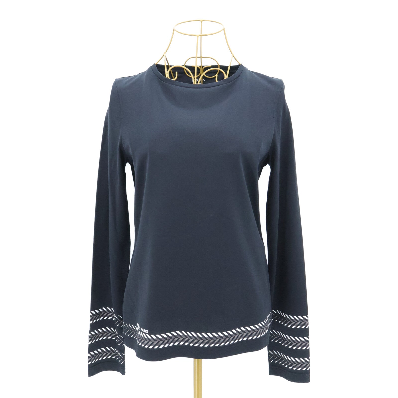 HERMES Cartouche Chevron Long Sleeve T-Shirt上衣