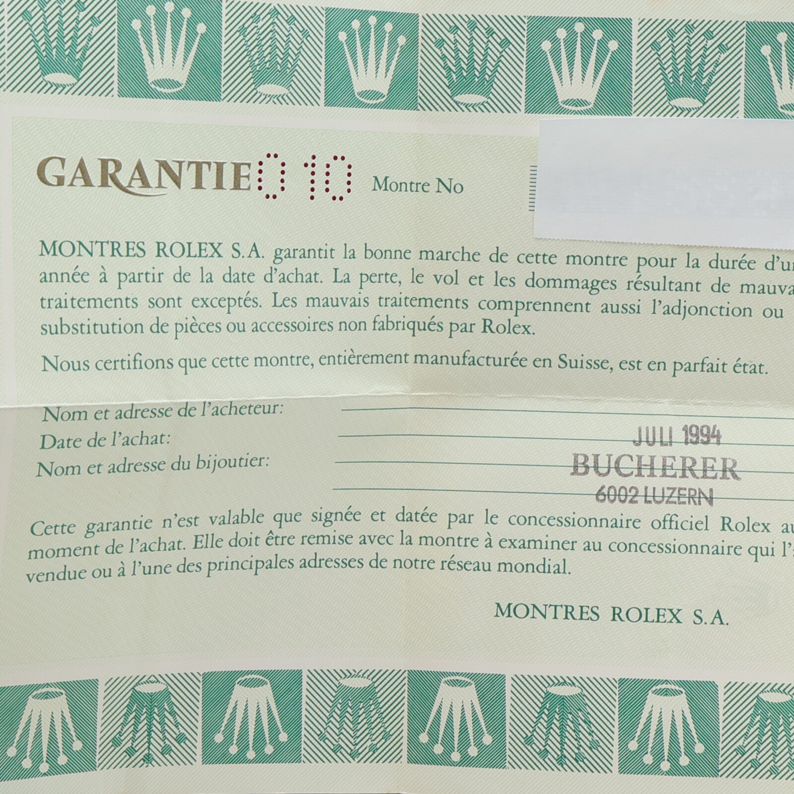 ROLEX Oyster Perpetual 67194