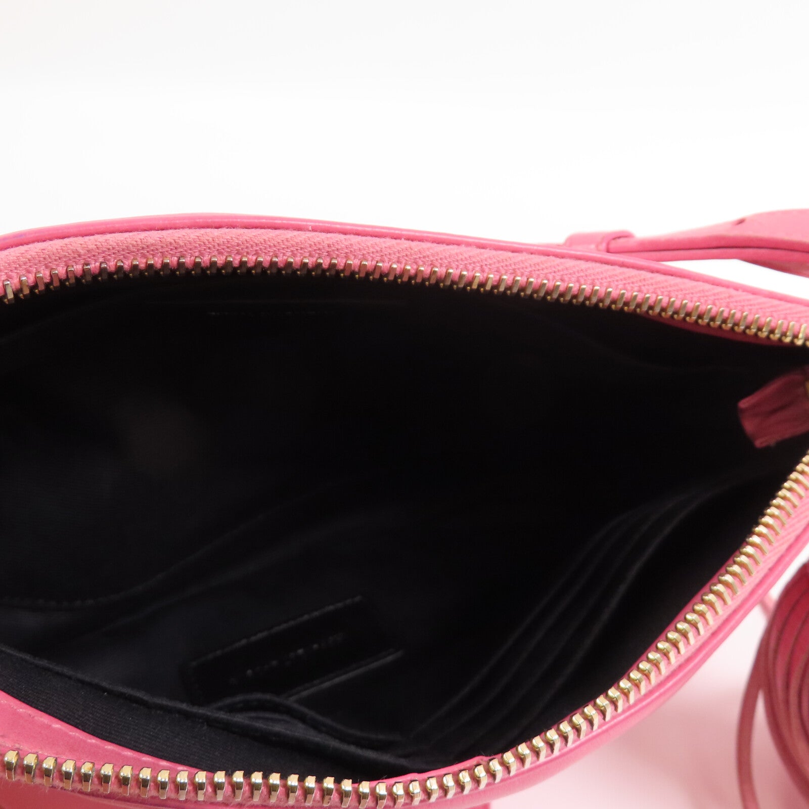 YVES SAINT LAURENT 【激減優惠】牛皮皮革Shoulder Bag金扣肩背袋