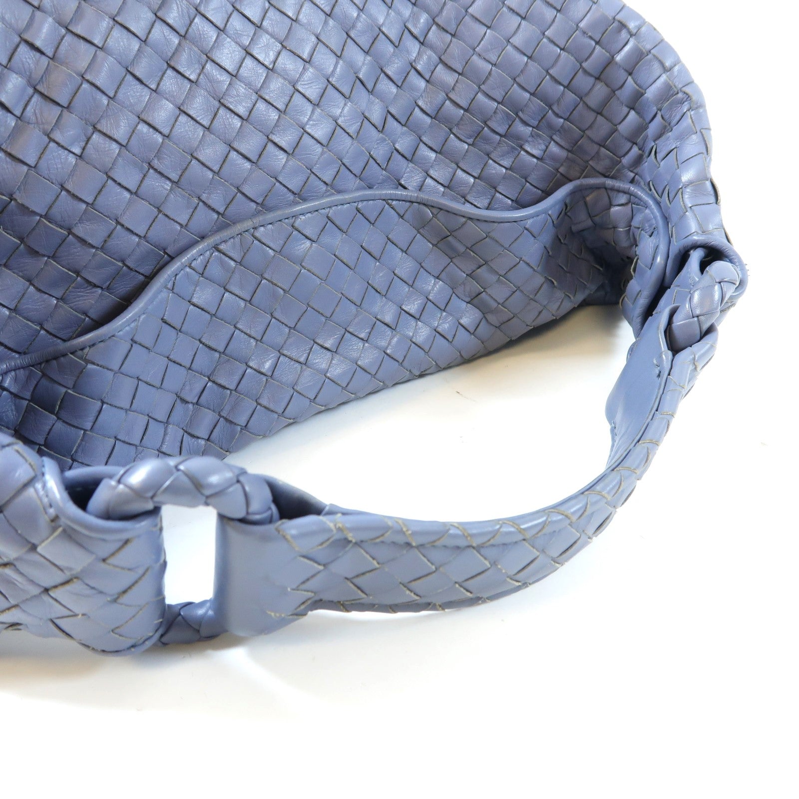 BOTTEGA VENETA 織紋皮革Tote Bag手挽袋藍色
