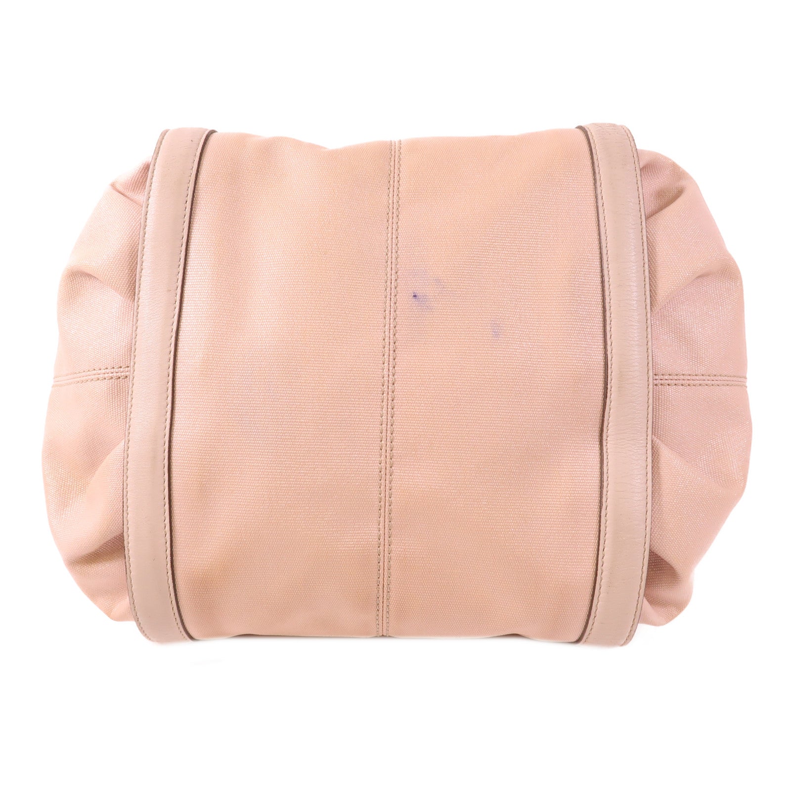 TOD'S 塗層帆布Shoulder Bag銀扣手挽袋