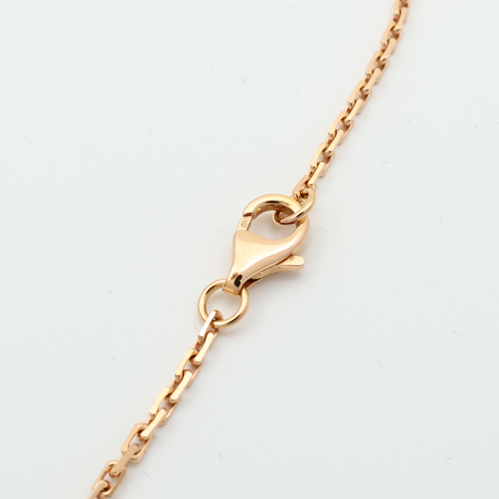 CARTIER 18K玫瑰金Love Pendant Half-Paved鑽石項鍊