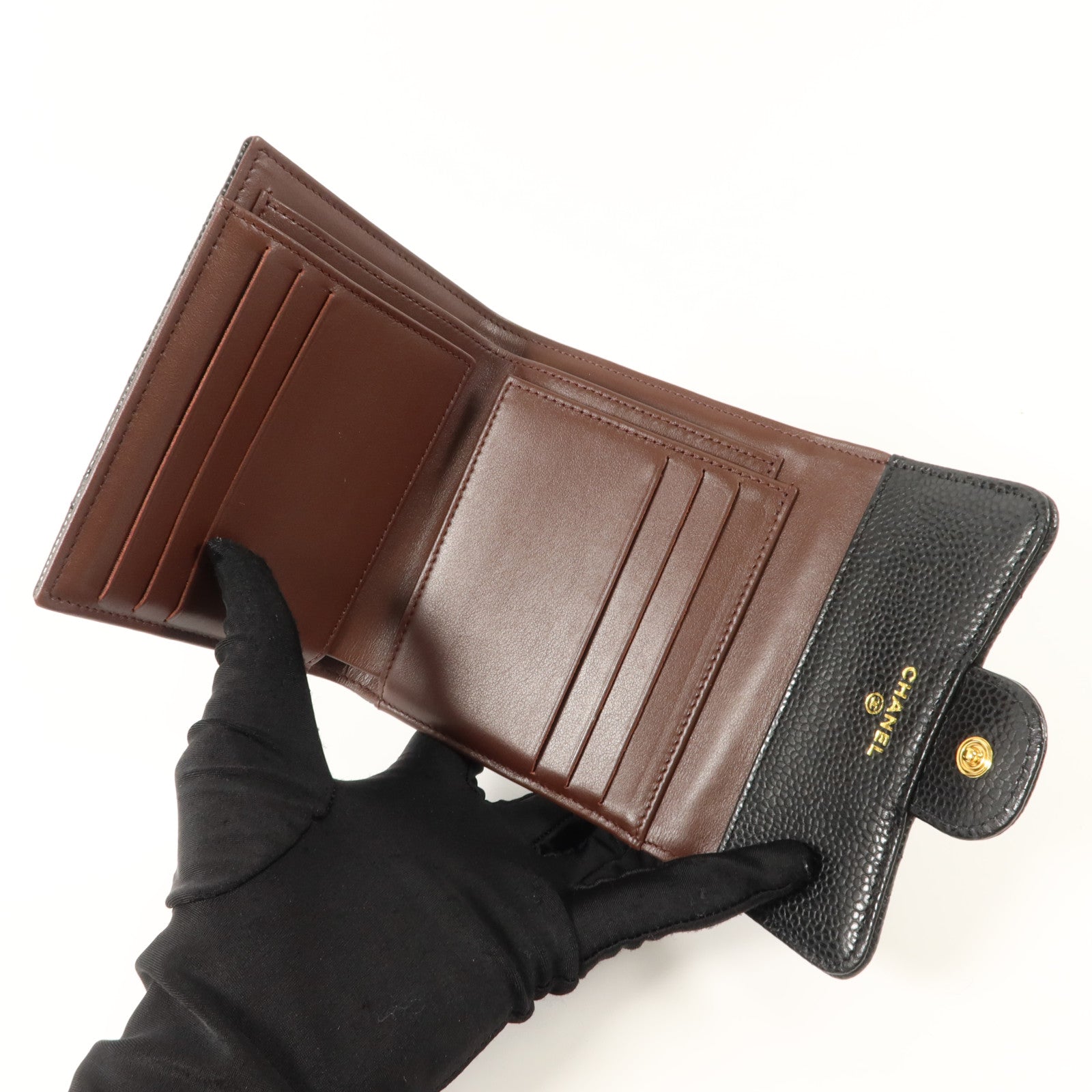 CHANEL 牛皮皮革Classic Small Flap Wallet錢包