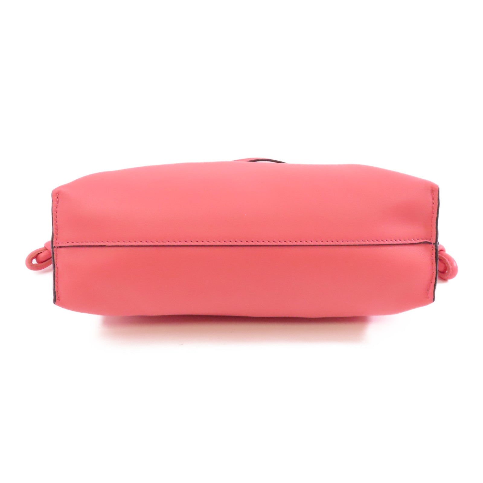 LOEWE 牛皮皮革Shoulder Bag金扣肩背袋粉紅色