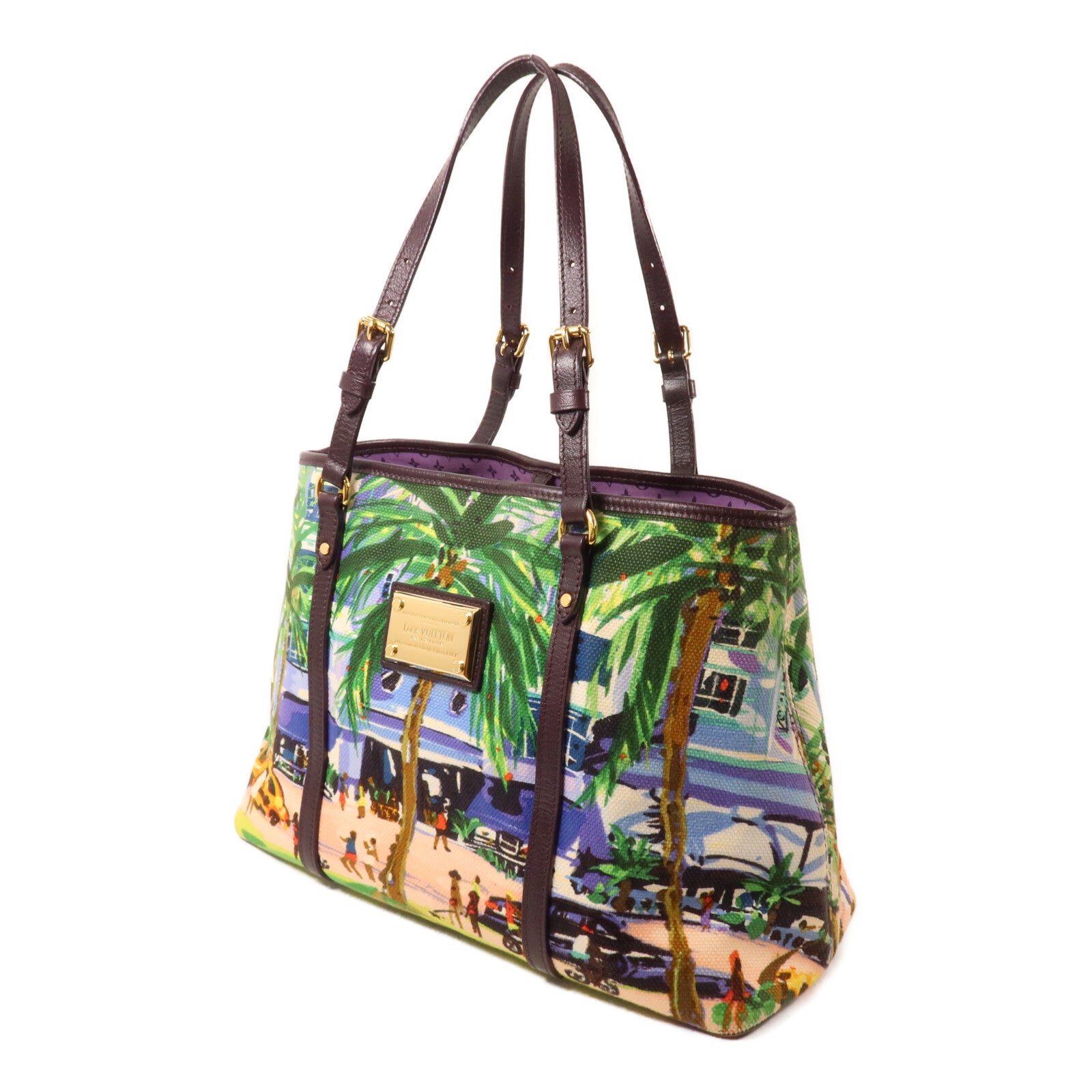 LOUIS VUITTON 帆布Ailleurs Cabas PM肩背袋