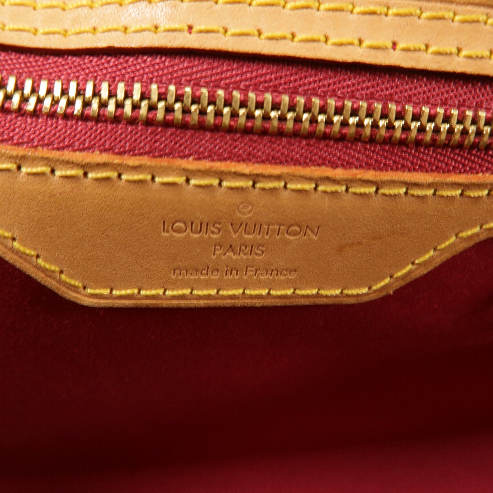 LOUIS VUITTON Mono-Vernis Brea MM手挽肩背兩用袋紅色
