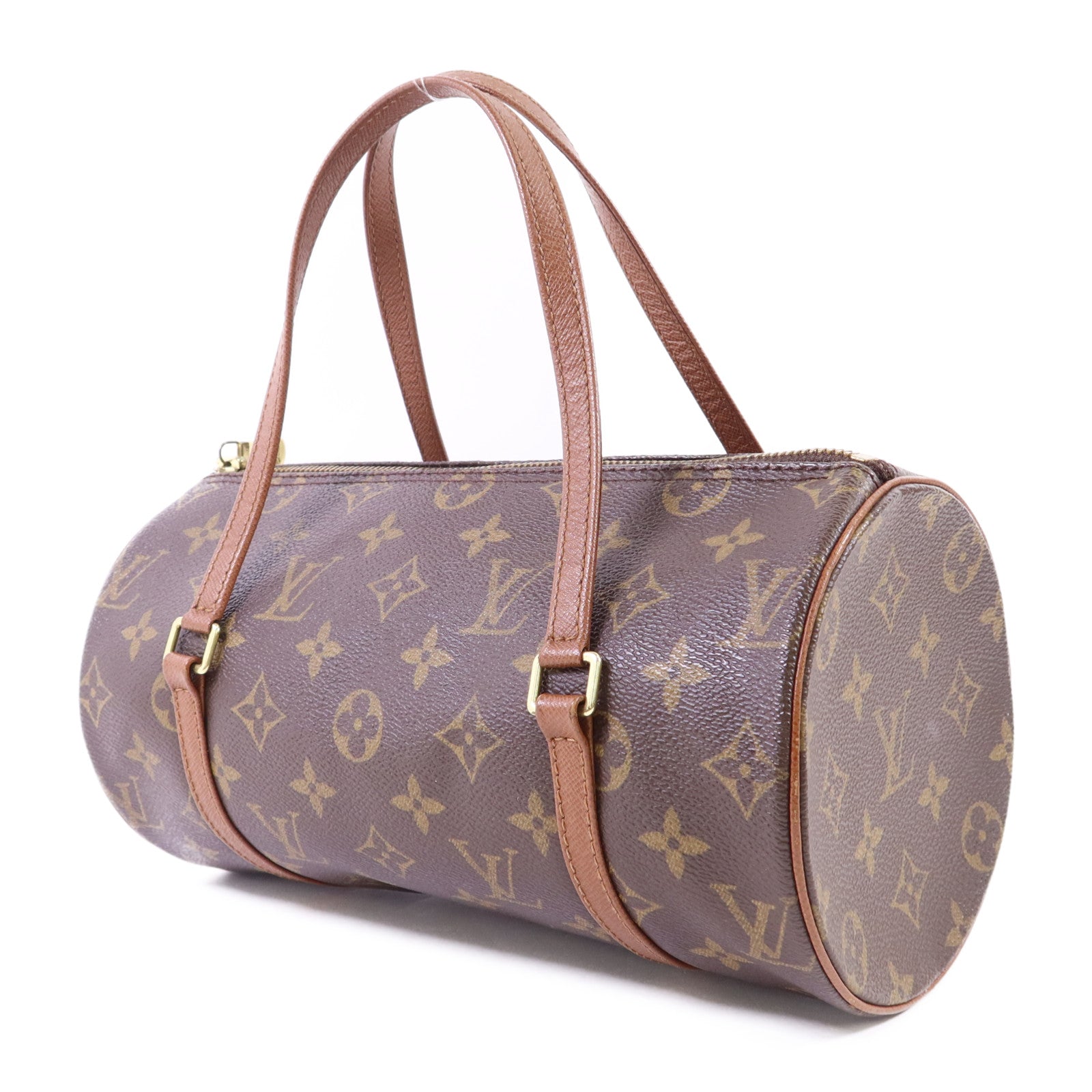 LOUIS VUITTON Monogram Papillon PM金扣手挽袋