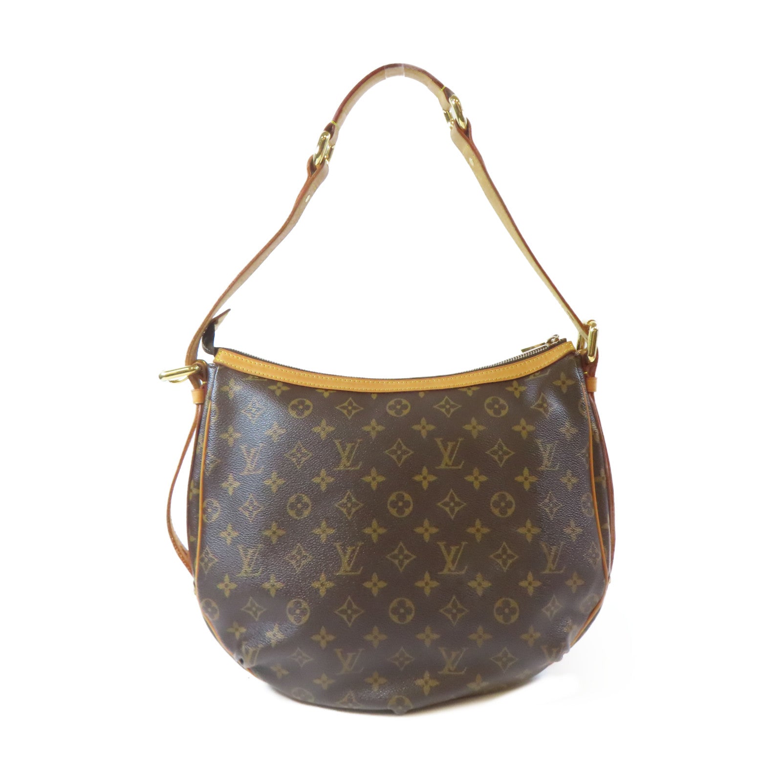 LOUIS VUITTON Monogram Tulum GM Shoulder Bag金扣肩背袋啡色