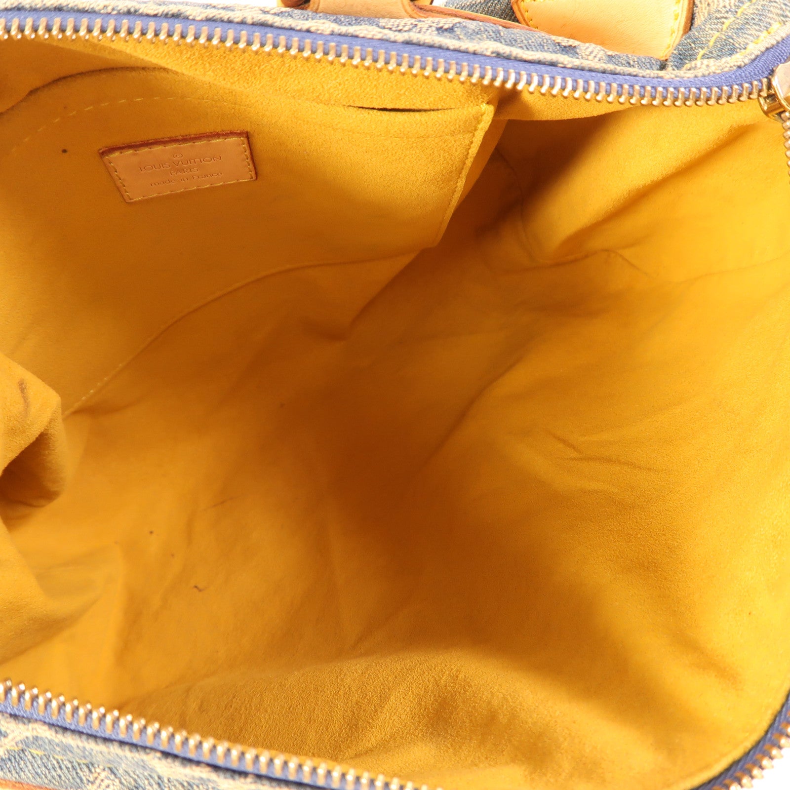 LOUIS VUITTON Monogram Denim Neo Speedy金扣手挽袋