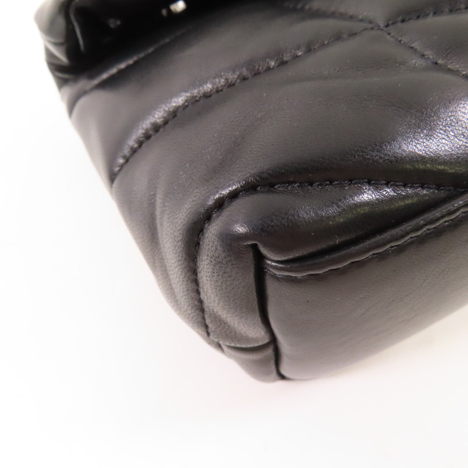 SAINT LAURENT 羊皮皮革Chain Shoulder銀扣鏈帶肩背袋