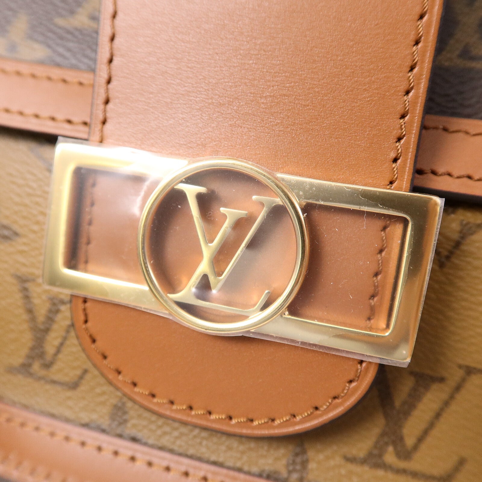 LOUIS VUITTON Monogram/Monogram Reverse Dauphine MM手挽肩背兩用袋