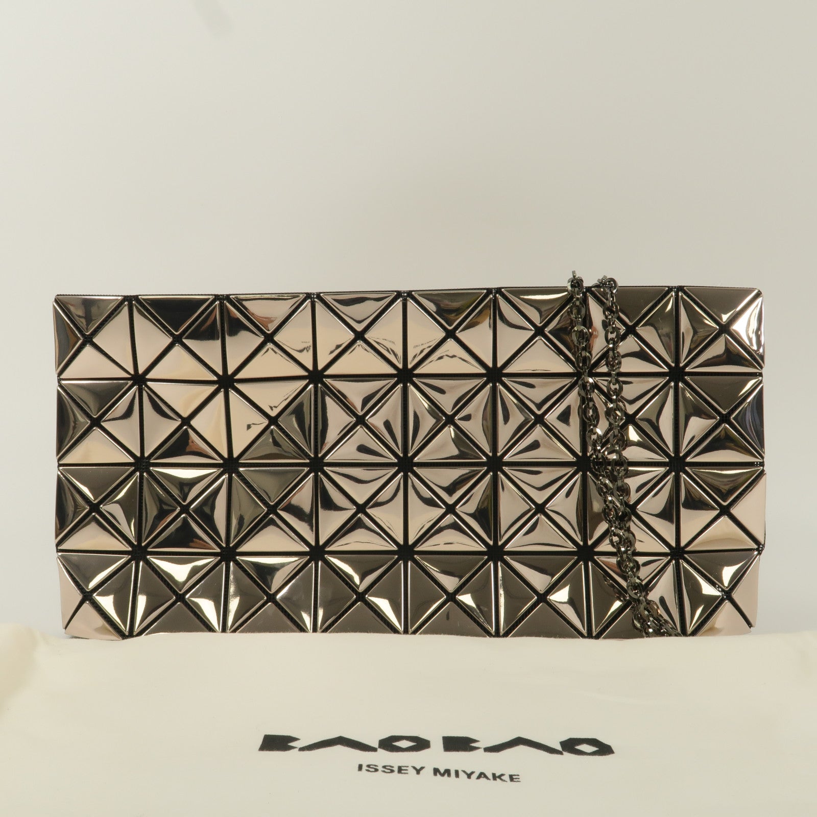 BAO BAO ISSEYMIYAKE PVC Shoulder Bag鏈帶肩背袋