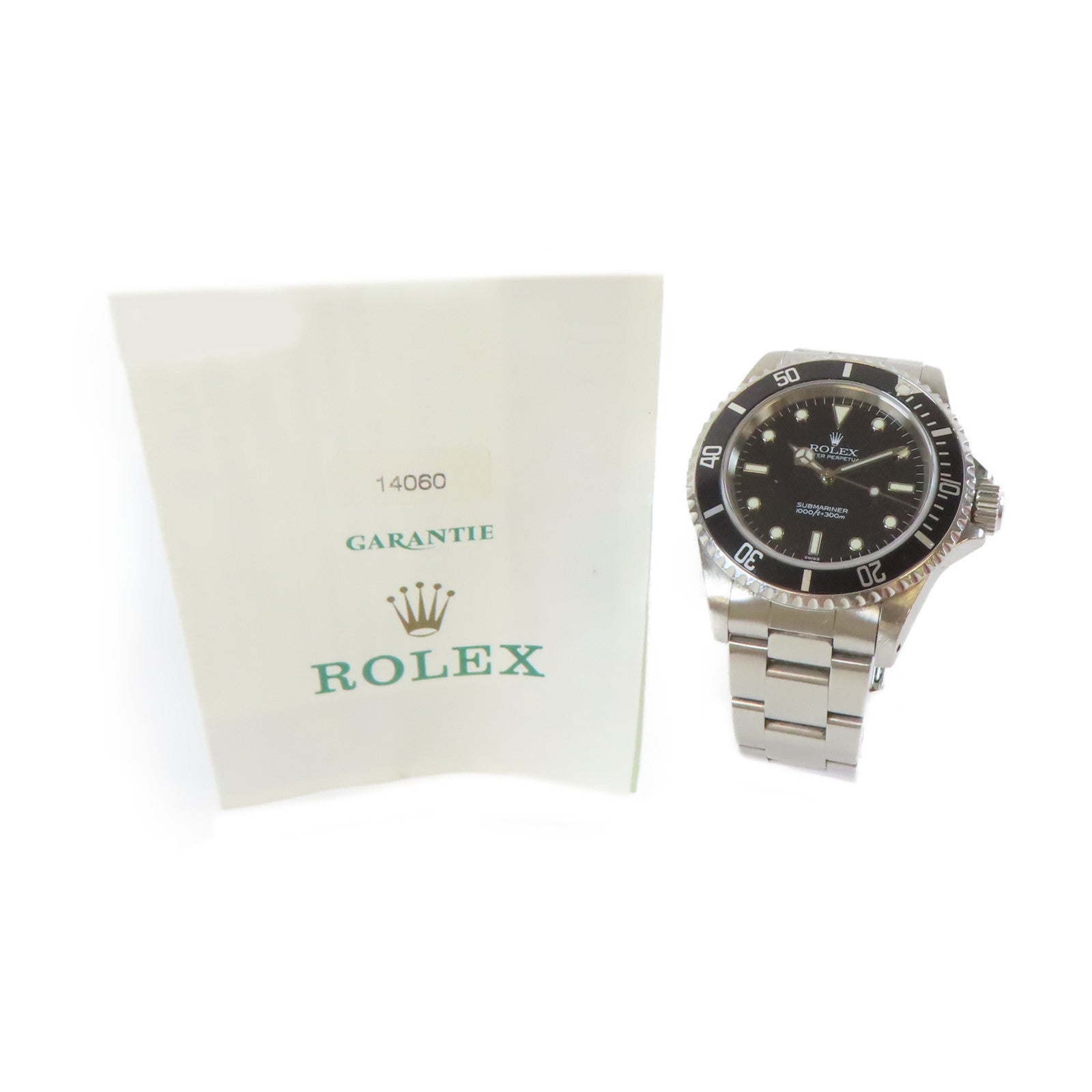 ROLEX Submariner No Date不鏽鋼手錶自動機芯黑色