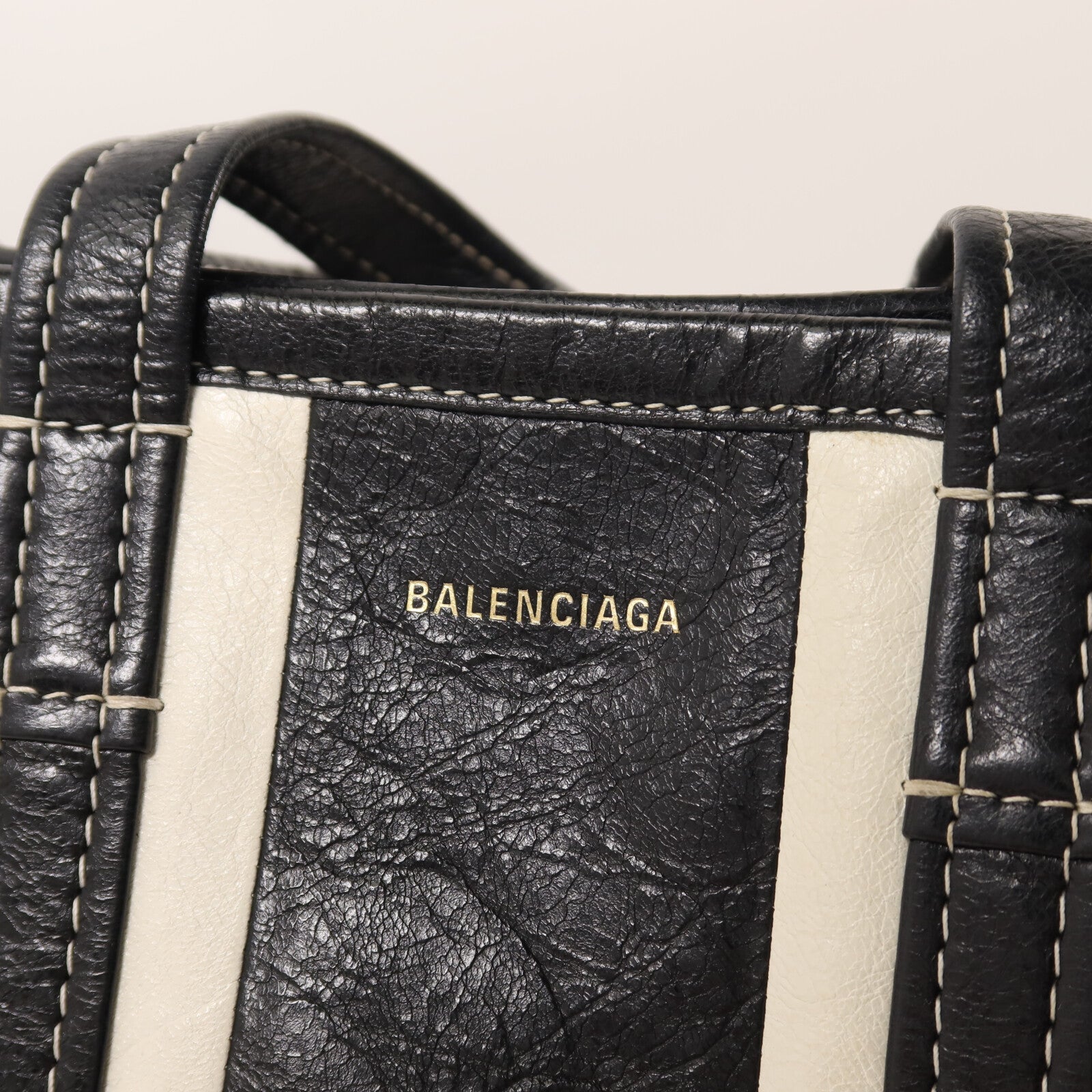 BALENCIAGA 羊皮皮革Barbes Small Shopper手挽肩背兩用袋