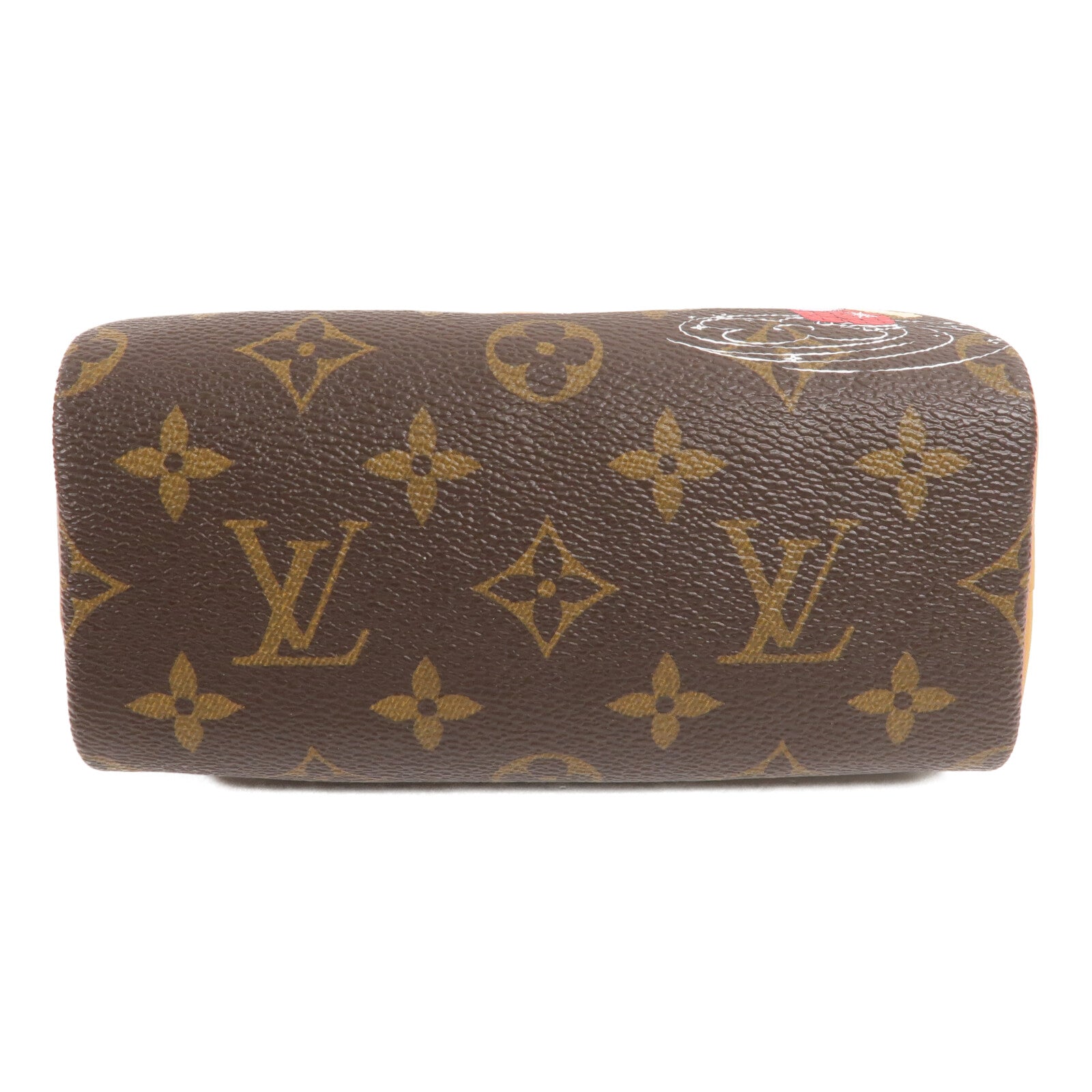 LOUIS VUITTON Monogram Vivienne Nano Speedy金扣手挽肩背兩用袋