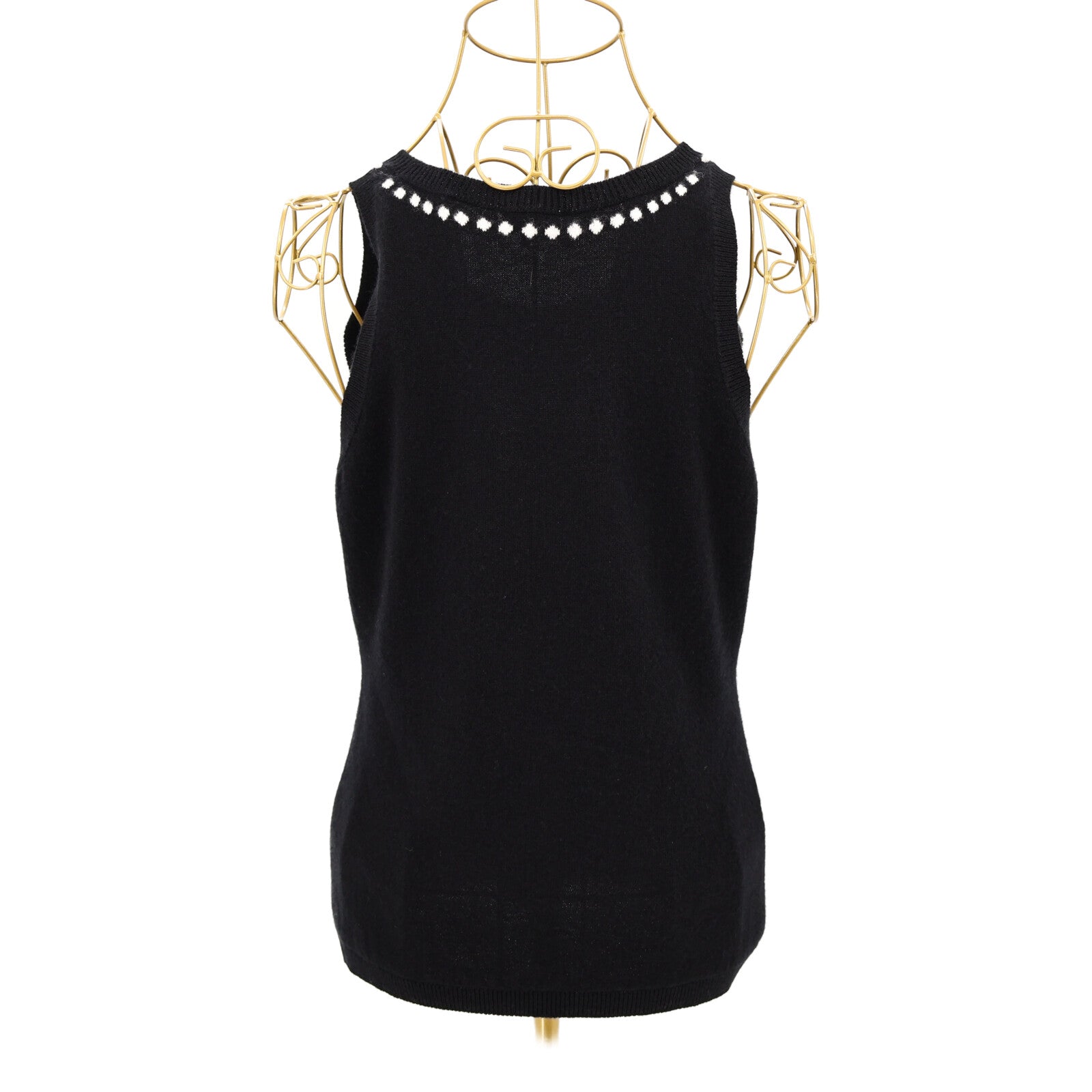 CHANEL Cashmere Coco Logo 20th Anniversary Sleeveless Knit針織
