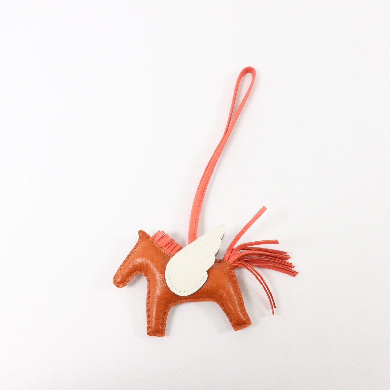 HERMES Milo/Swift皮革Rodeo Pegase PM掛飾