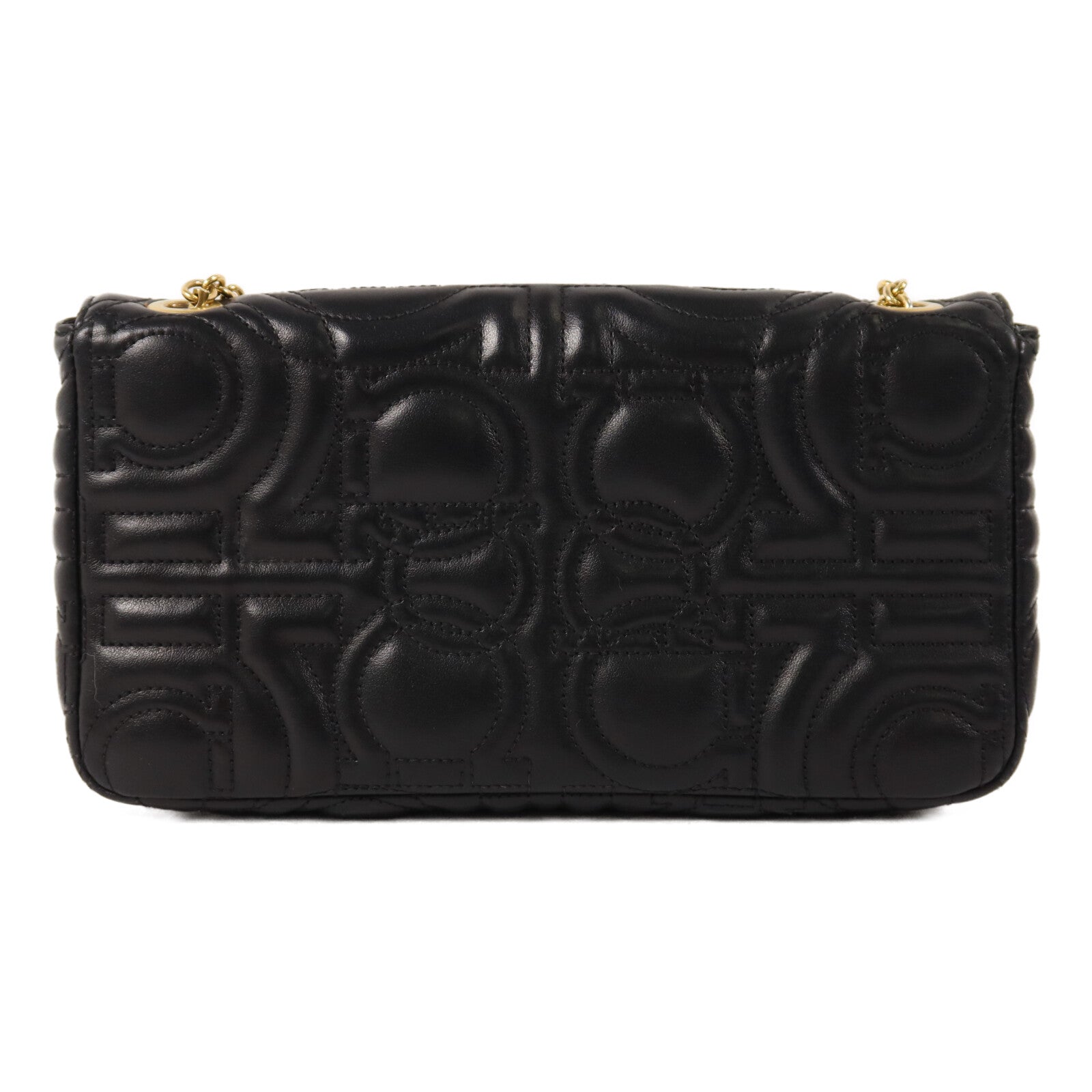 Salvatore Ferragamo 牛皮皮革Shoulder Bag鏈帶肩背袋