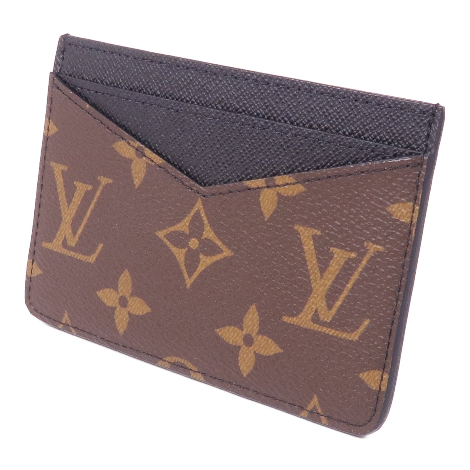 LOUIS VUITTON Monogram Macassar Neo Porte Cartes卡片套