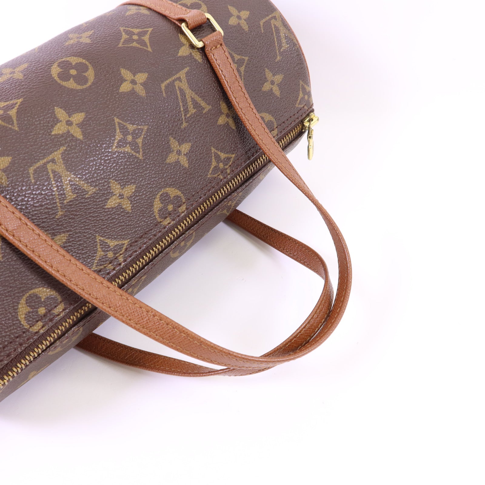 LOUIS VUITTON Monogram Papillon PM金扣手挽袋