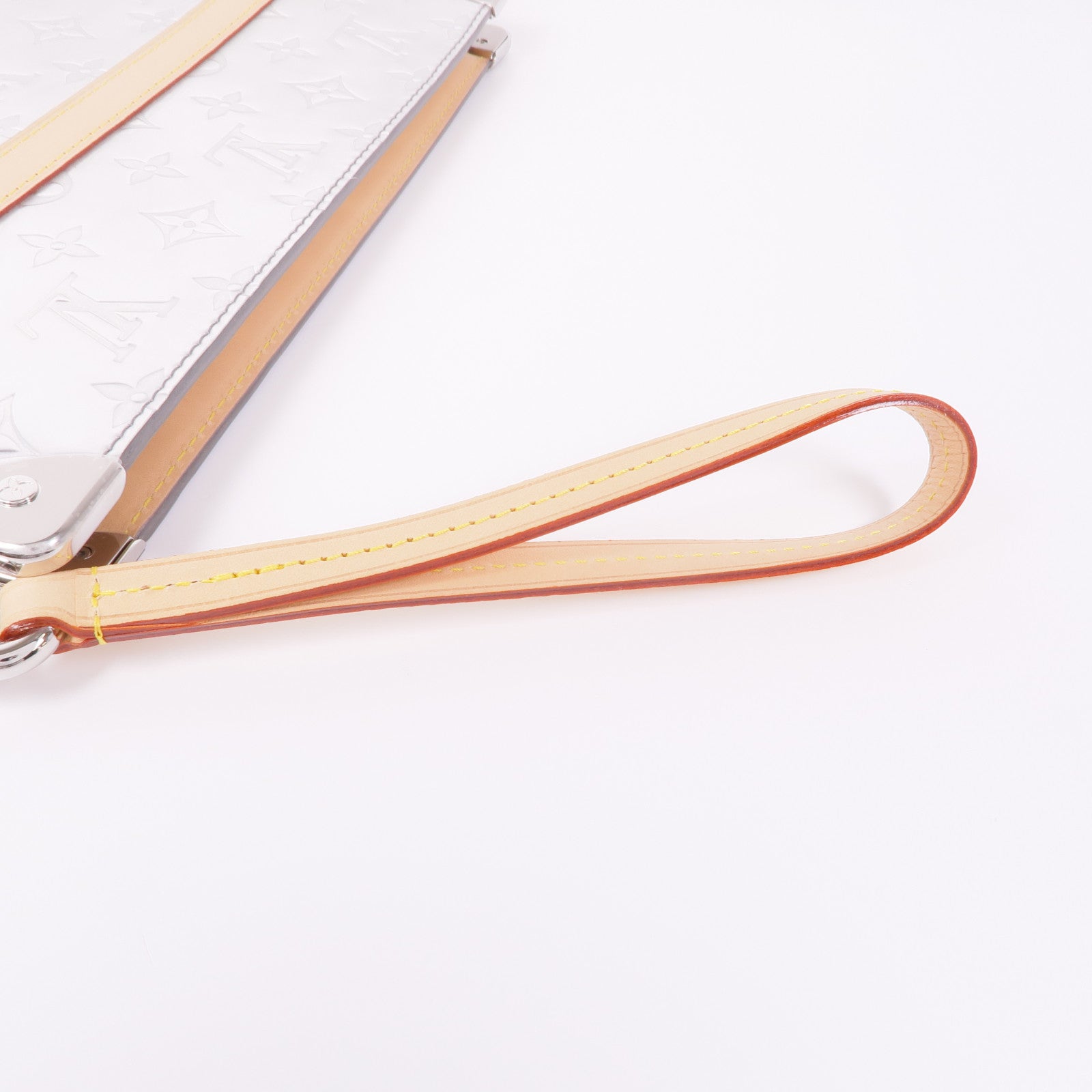 LOUIS VUITTON Monogram Mirror Trunk Pouch銀扣手拿包