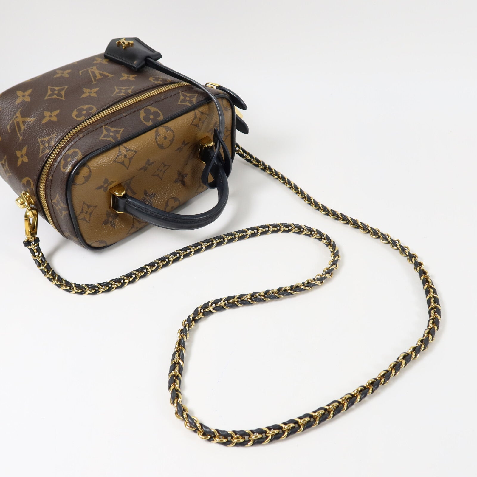 LOUIS VUITTON Monogram Reverse Vanity PM手挽肩背兩用袋