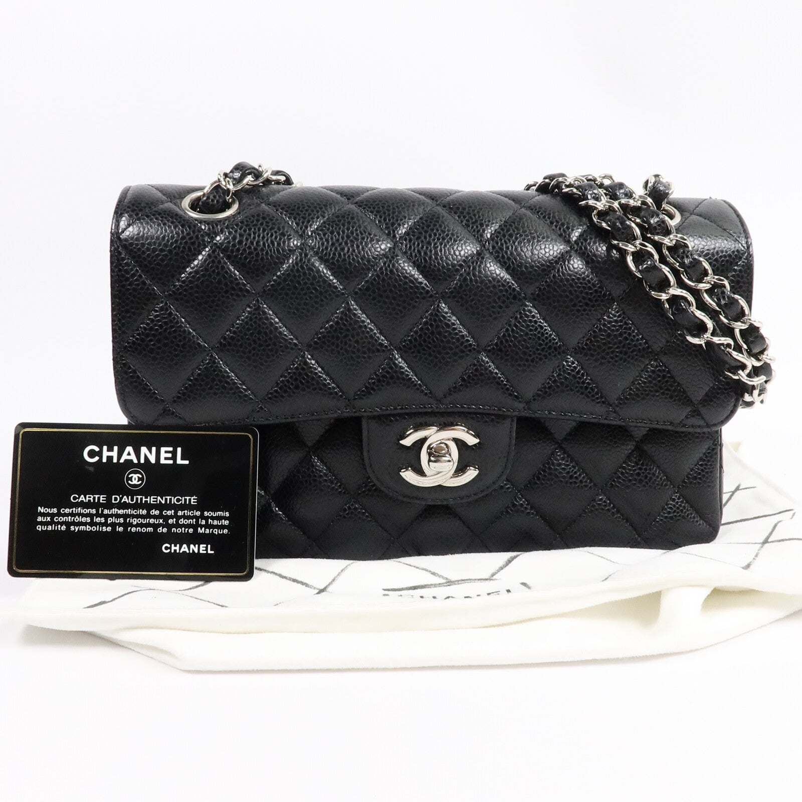CHANEL 牛皮皮革Classic 23鏈帶肩背袋