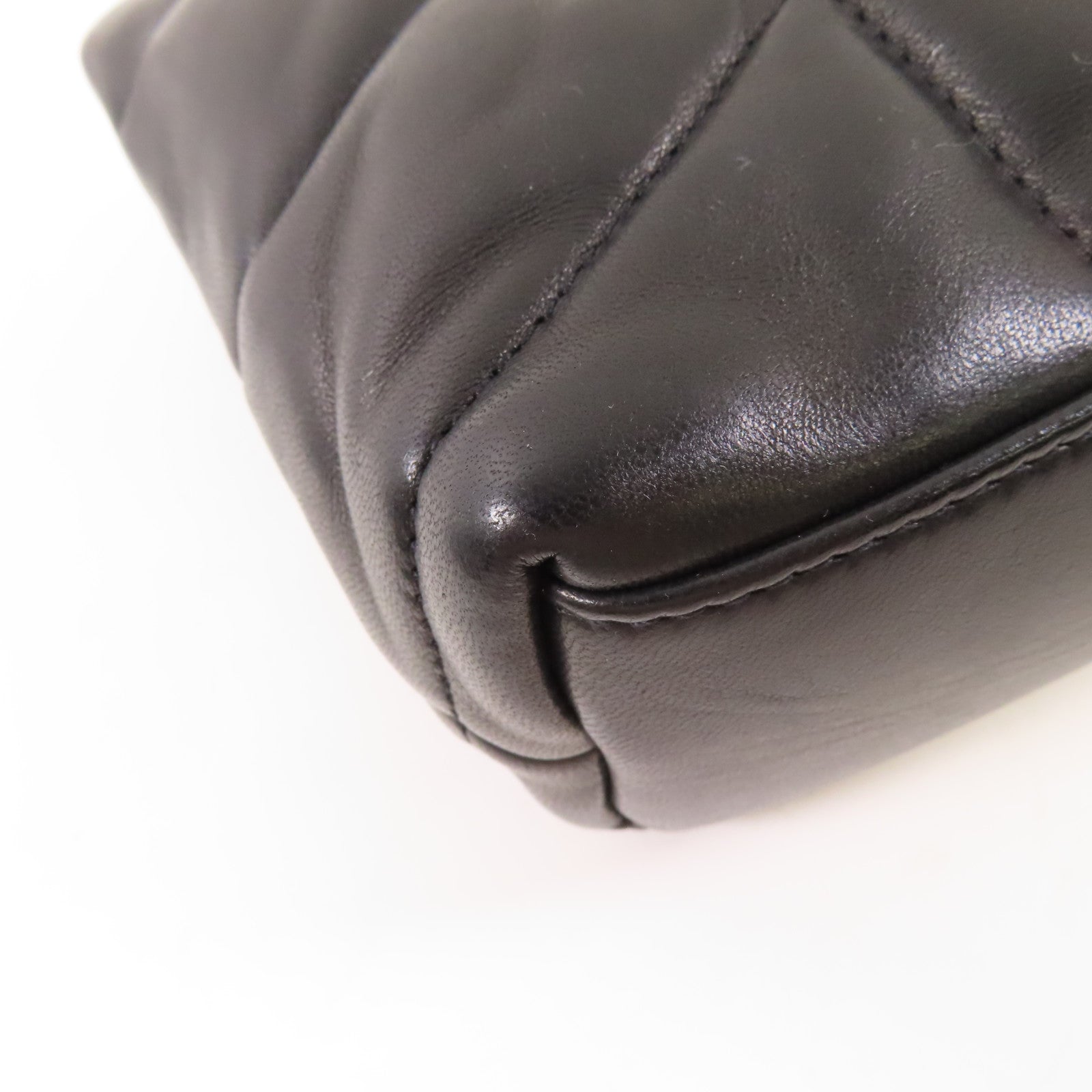 SAINT LAURENT 羊皮皮革Chain Shoulder銀扣鏈帶肩背袋