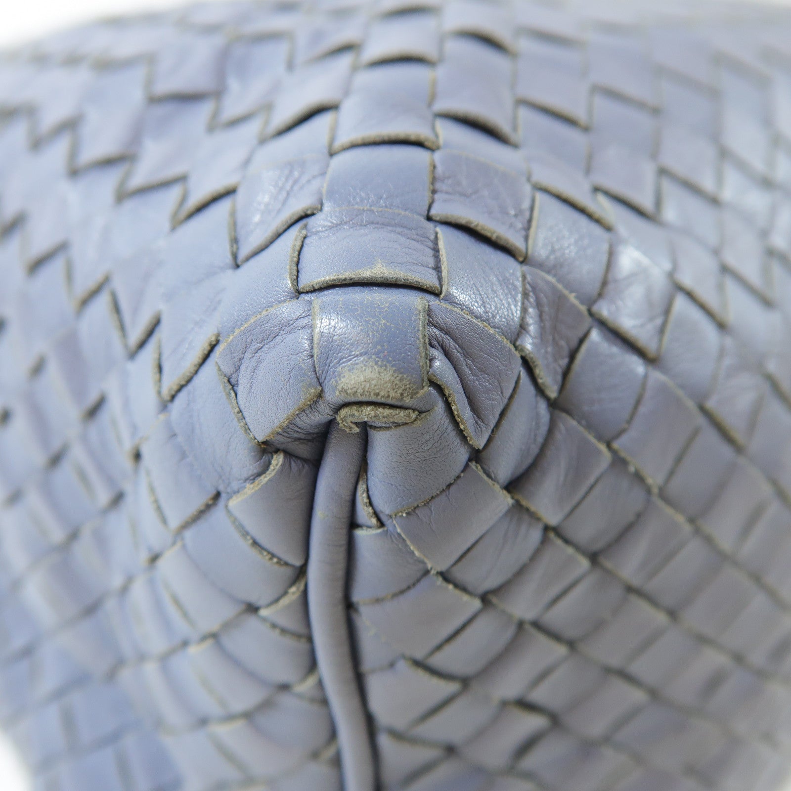 BOTTEGA VENETA 織紋皮革Tote Bag手挽袋藍色